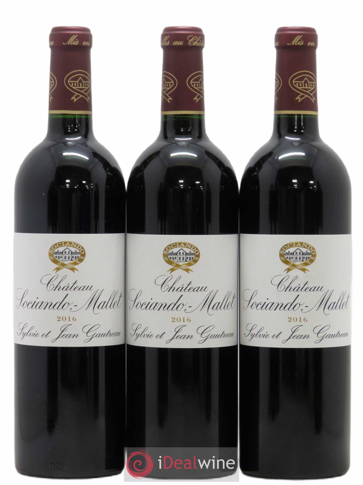 Château Sociando Mallet 2016 - Lot de 6 bouteilles - 2