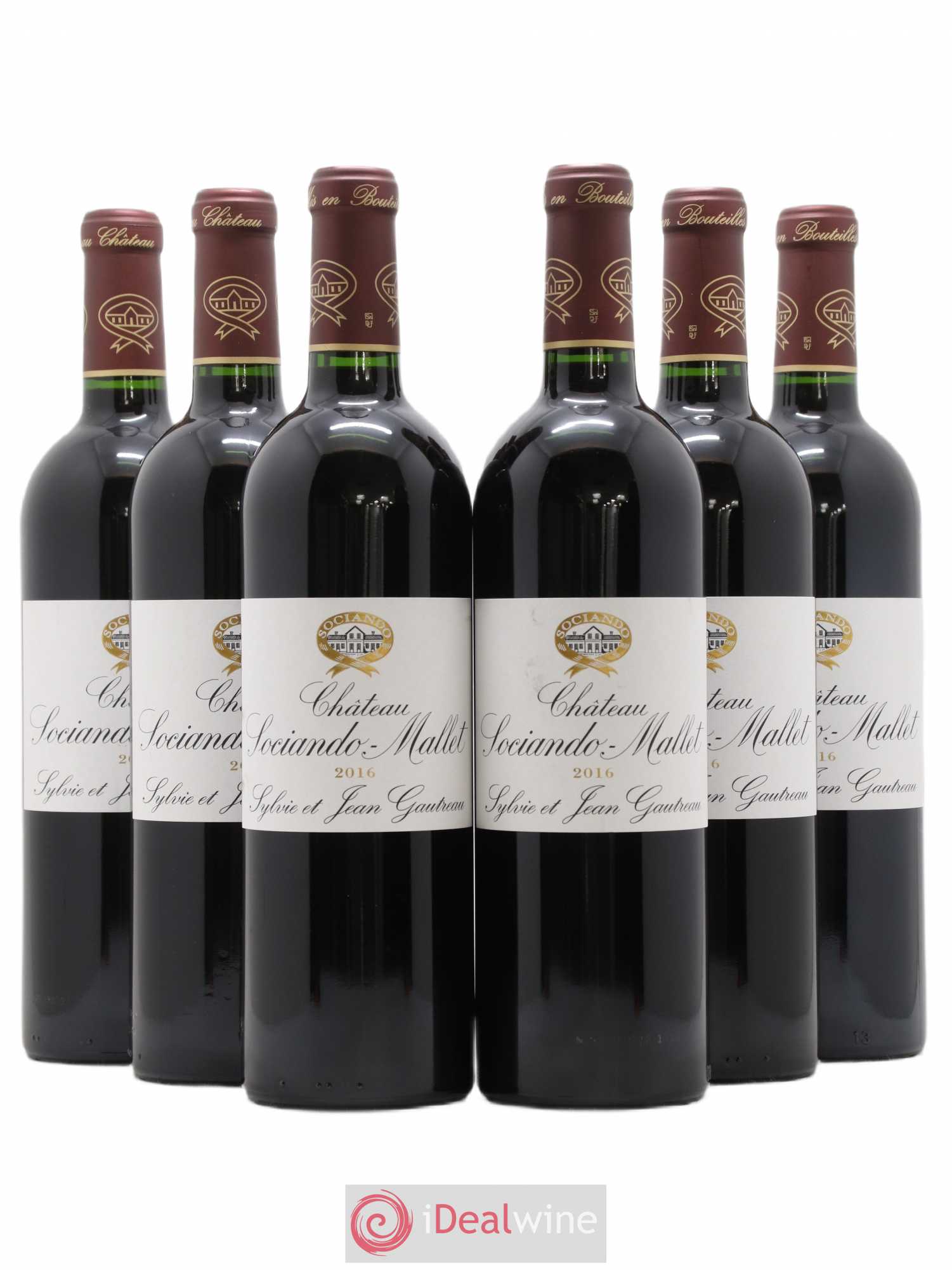 Château Sociando Mallet 2016 - Lot de 6 bouteilles - 0