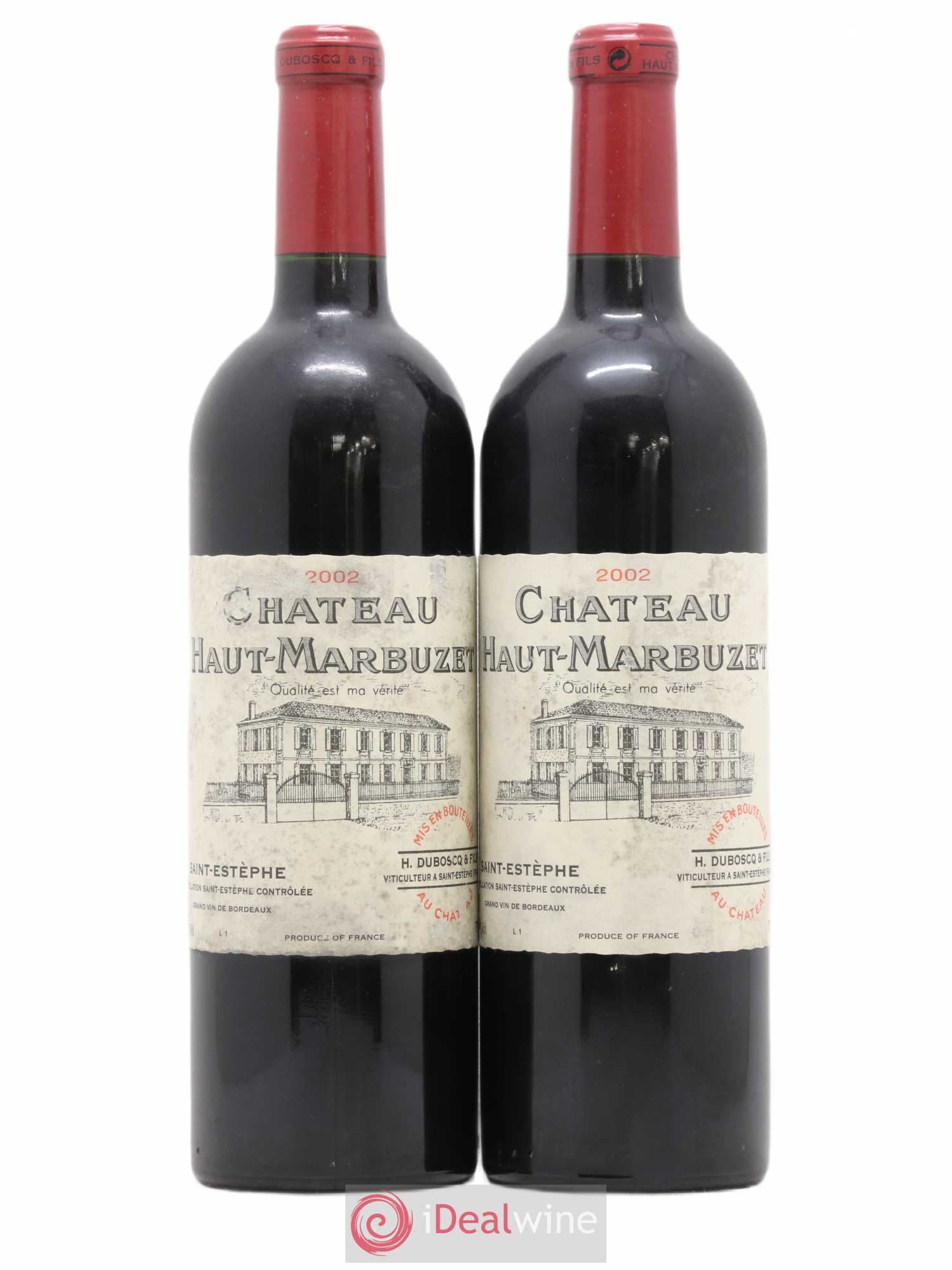 Château Haut Marbuzet 2002 - Lot de 2 bouteilles - 0