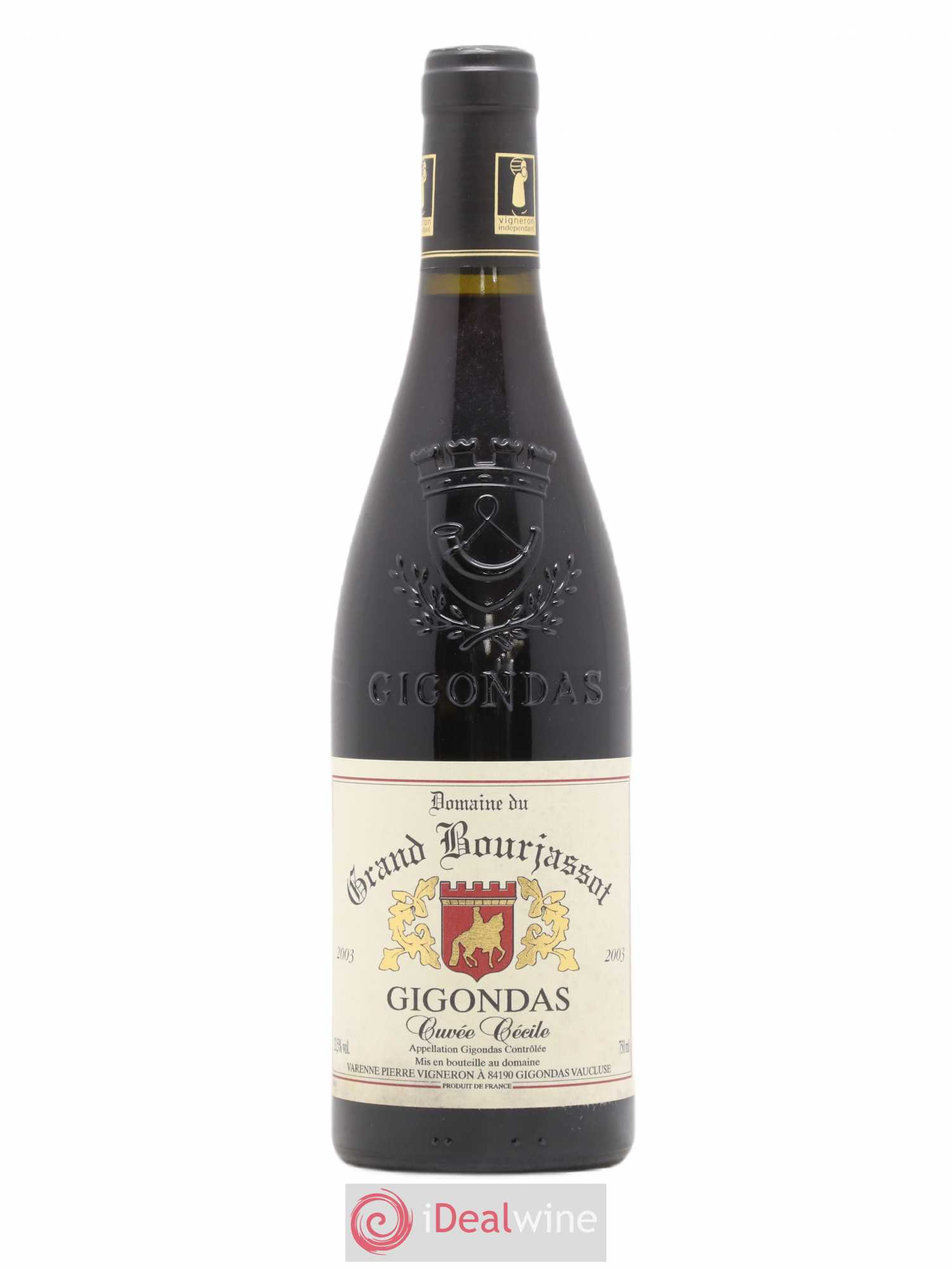 Gigondas Cuvée Cécile Domaine Grand Bourjassot 2003 - Posten von 1 Flasche - 0