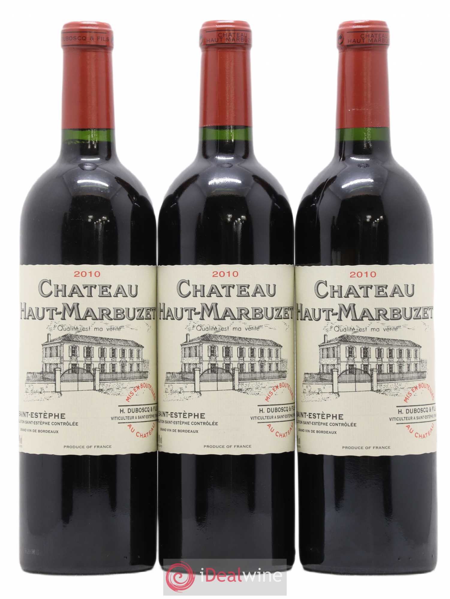 Château Haut Marbuzet 2010 - Lot de 6 bouteilles - 1