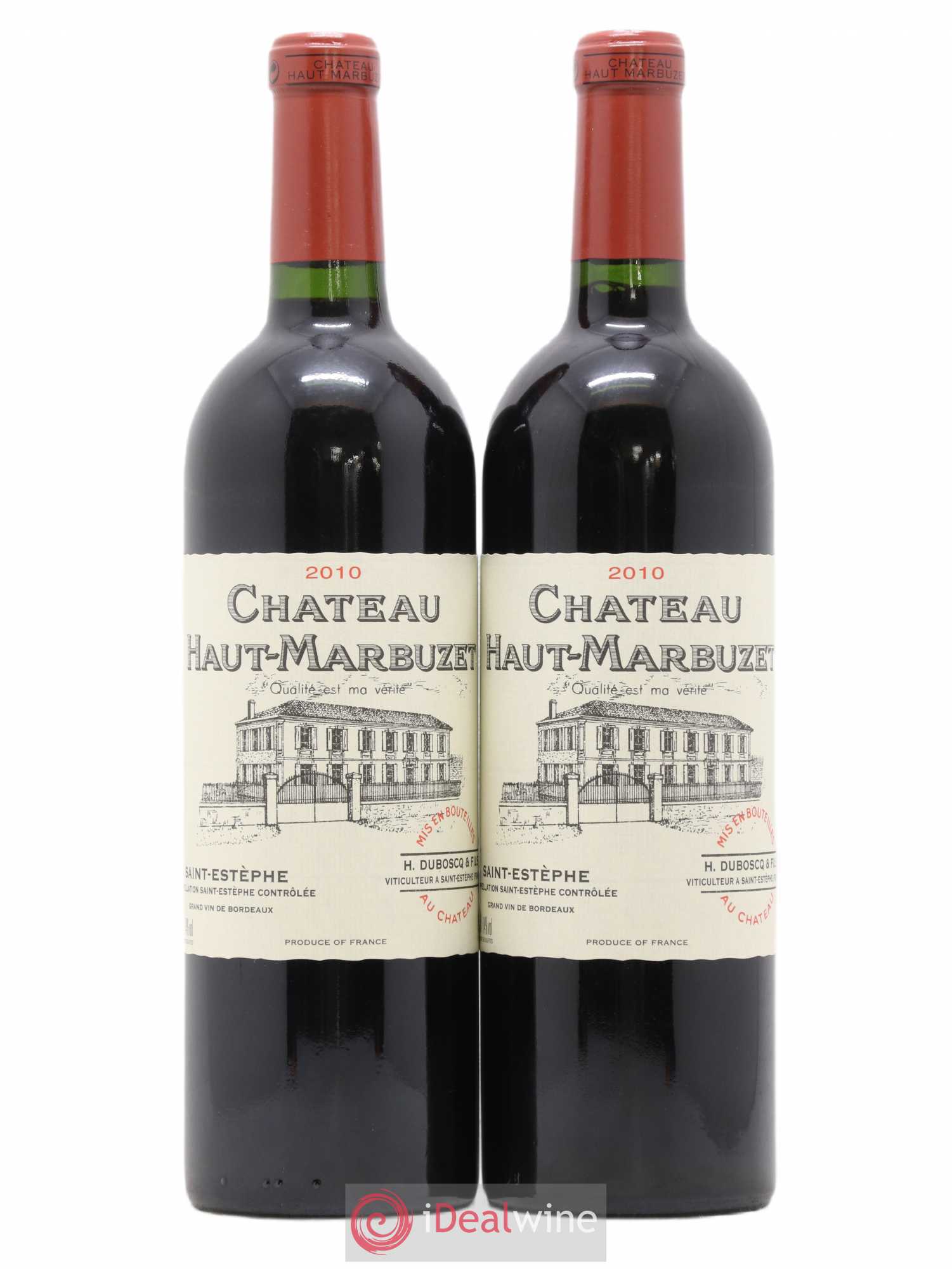 Château Haut Marbuzet 2010 - Lot de 2 bouteilles - 0