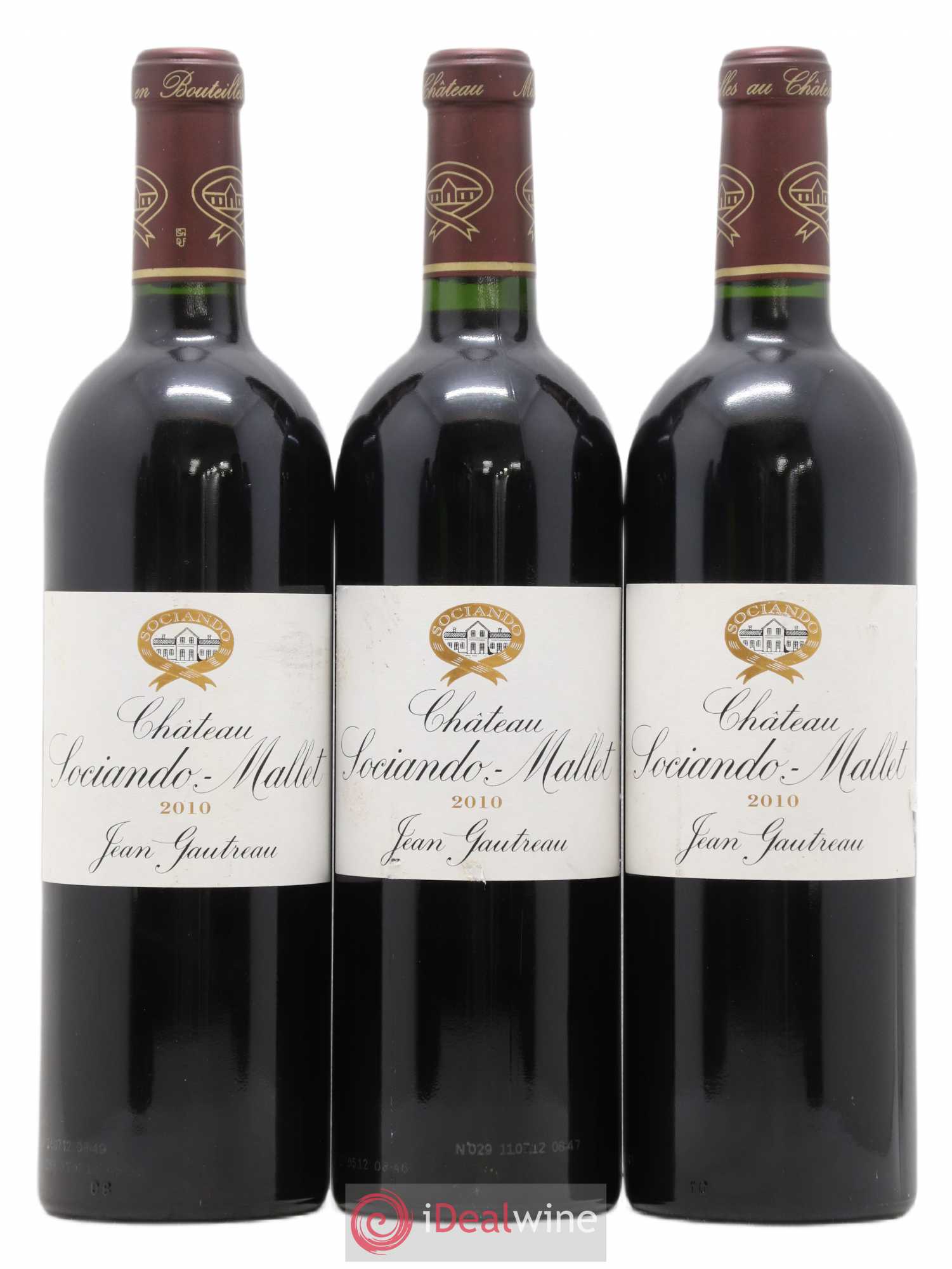 Château Sociando Mallet 2010 - Lot de 6 bouteilles - 1