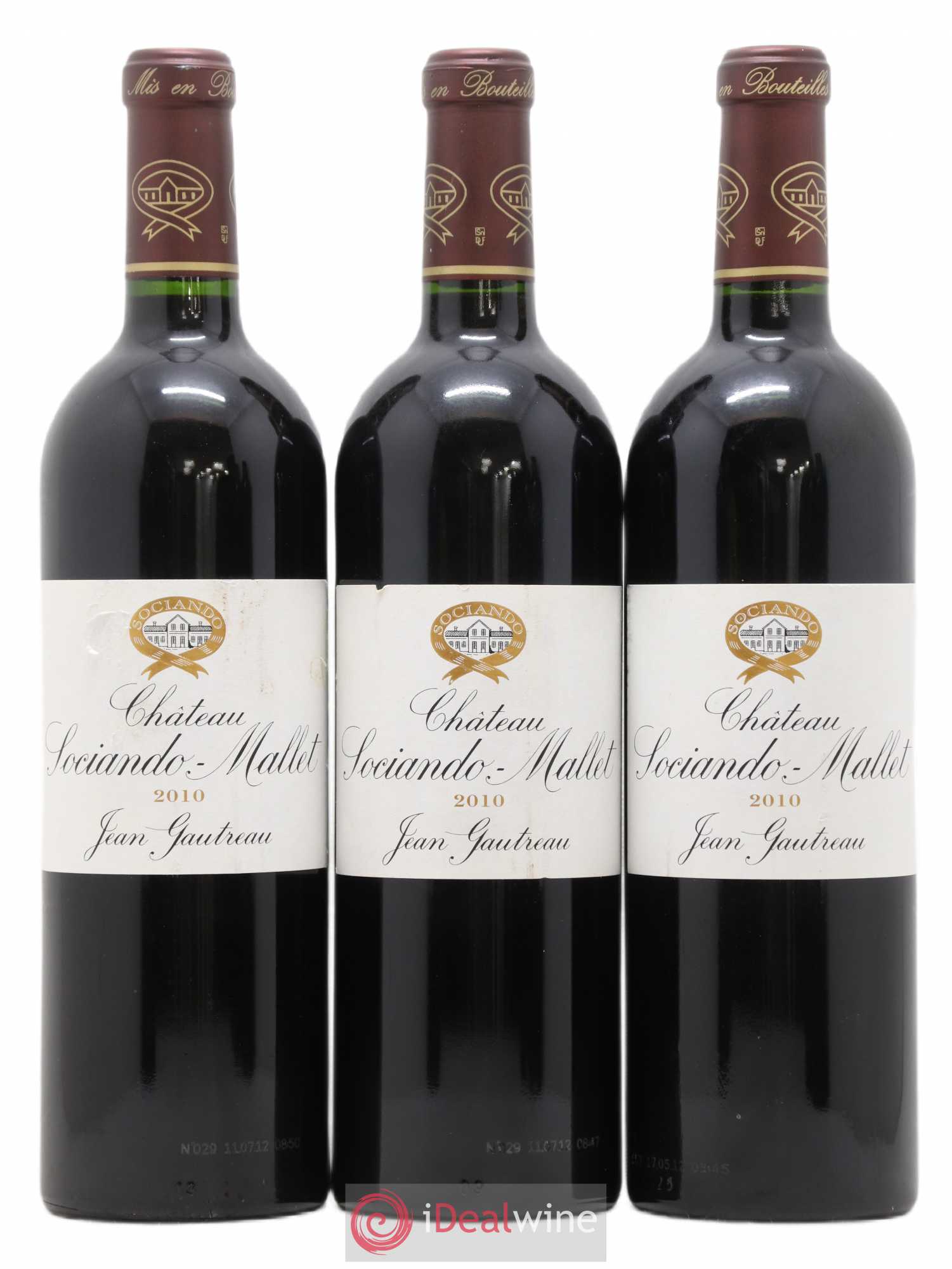 Château Sociando Mallet 2010 - Lot de 6 bouteilles - 2
