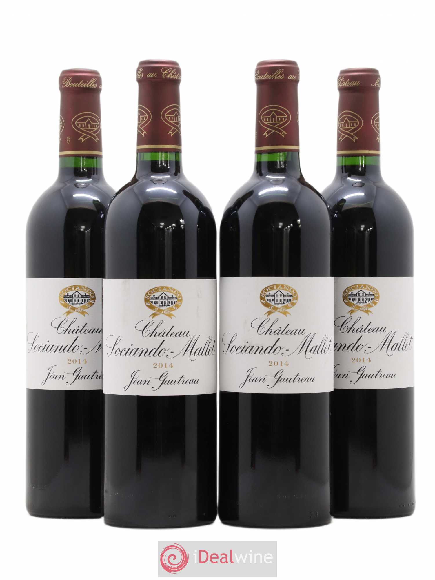 Château Sociando Mallet 2014 - Lot de 4 bouteilles - 0