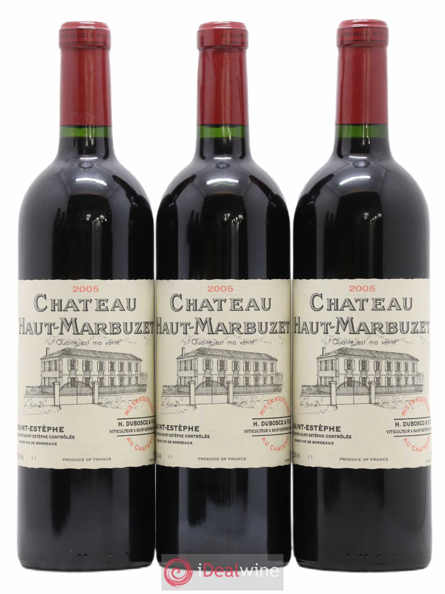 Château Haut Marbuzet 2005 - Lot de 6 bouteilles - 1