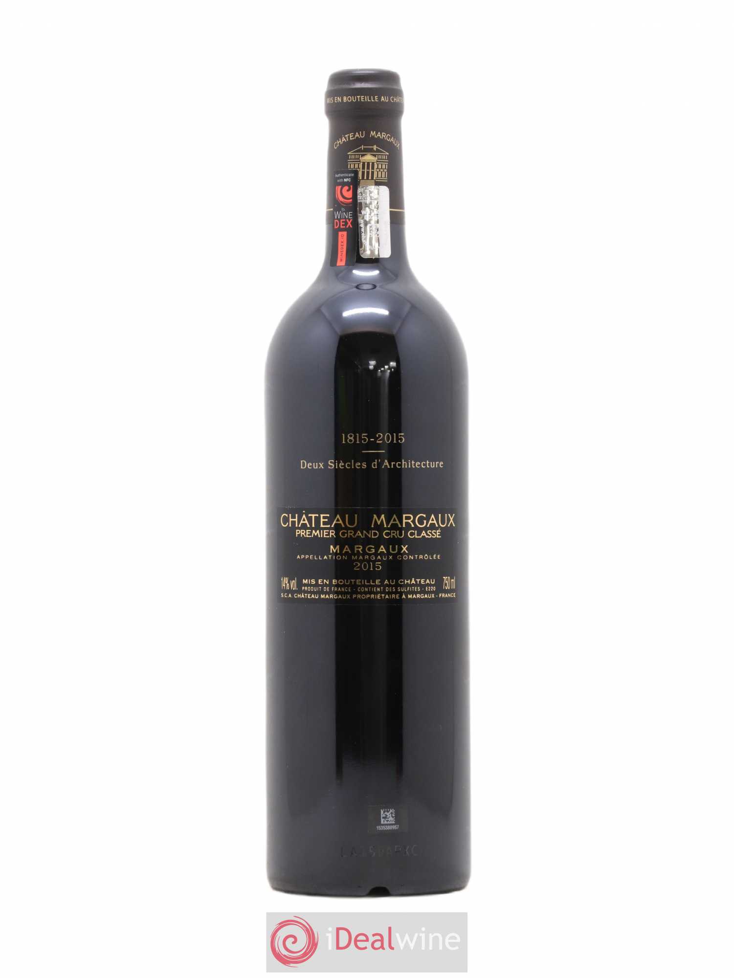 Château Margaux 1er Grand Cru Classé 2015 - Lot de 1 bouteille - 1