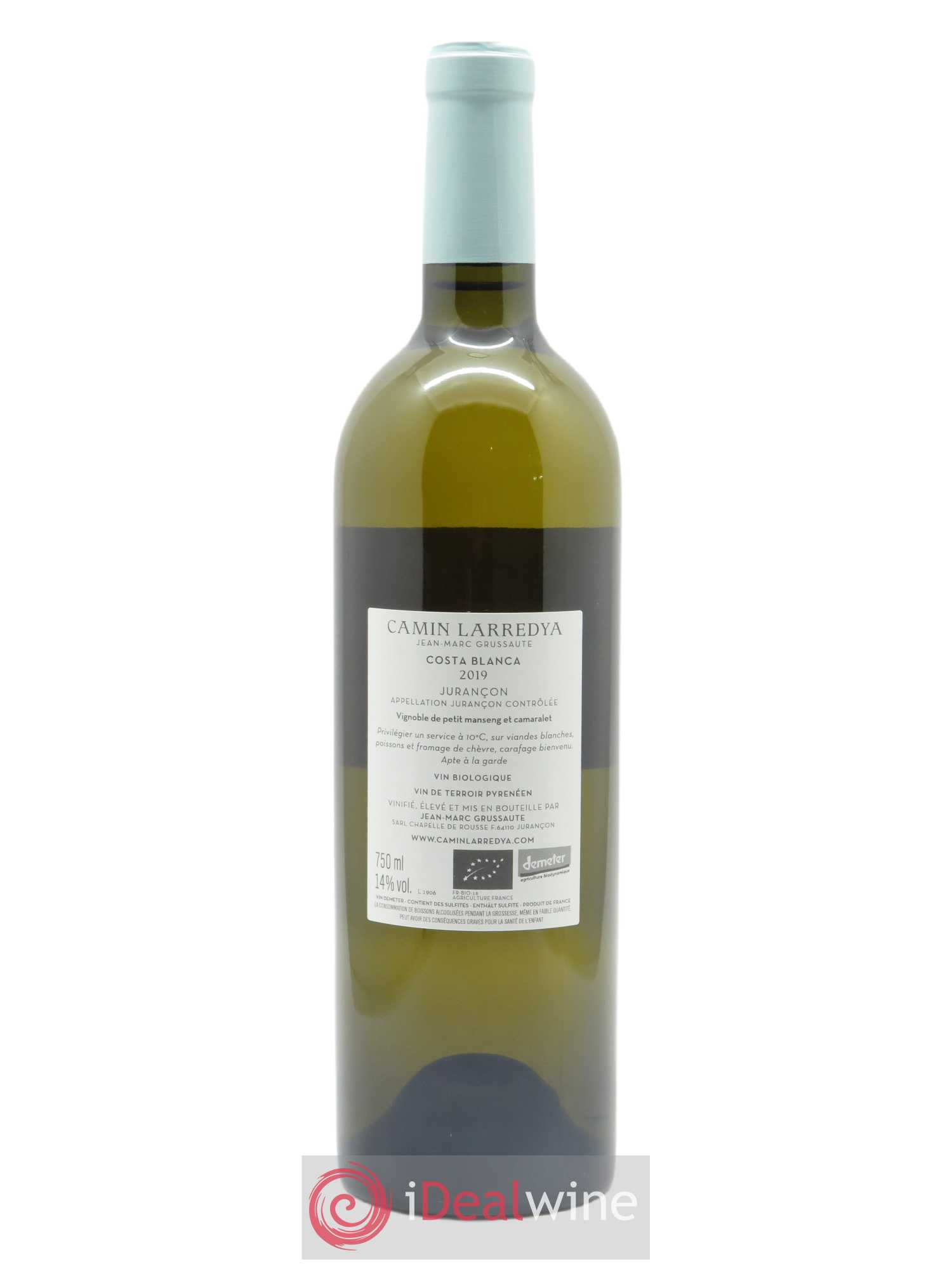 Jurançon sec Costa Blanca Camin Larredya 2019 - Lot de 1 bouteille - 1