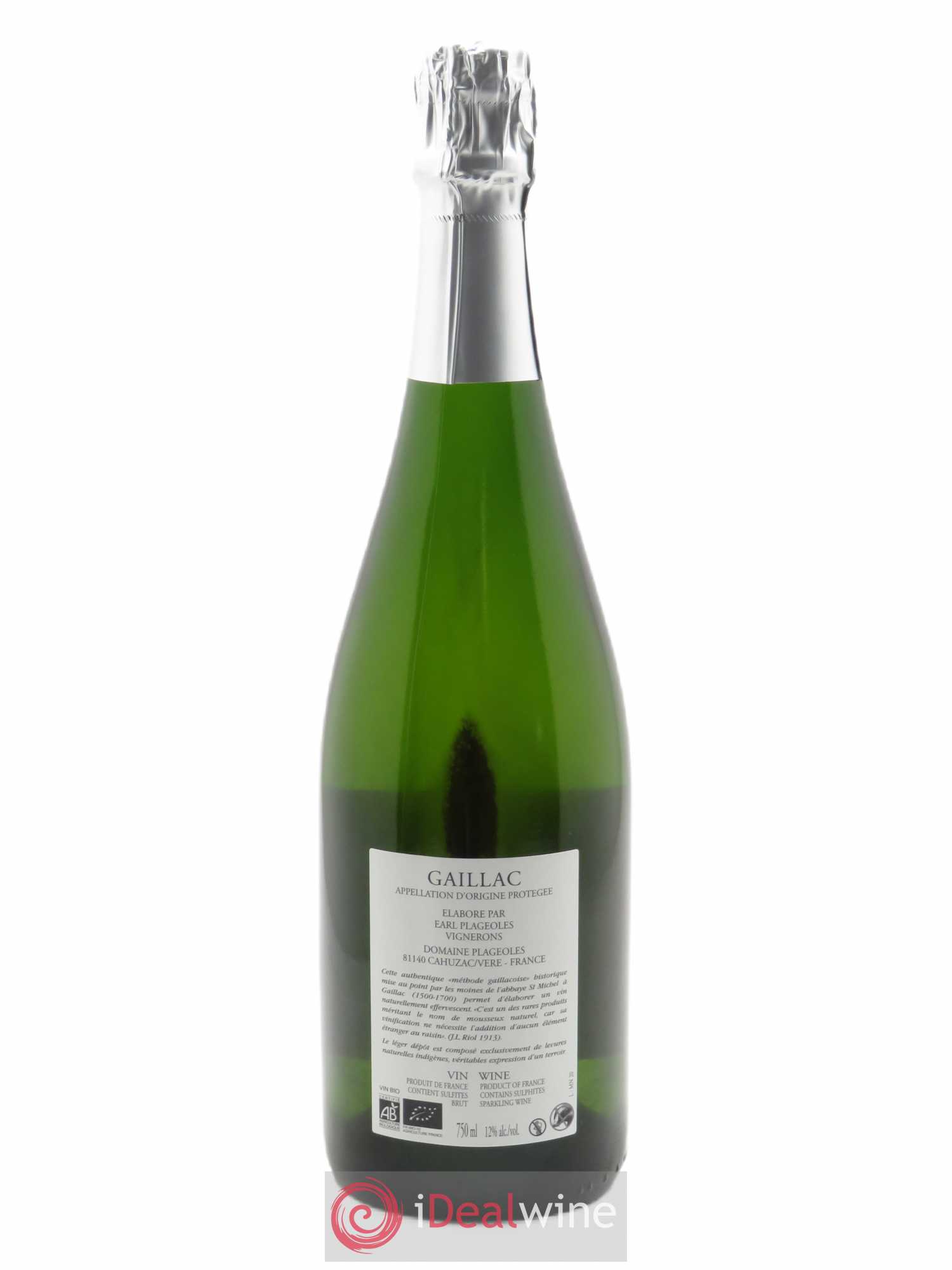 Gaillac Mauzac Nature Plageoles 2020 - Lot of 1 bottle - 1