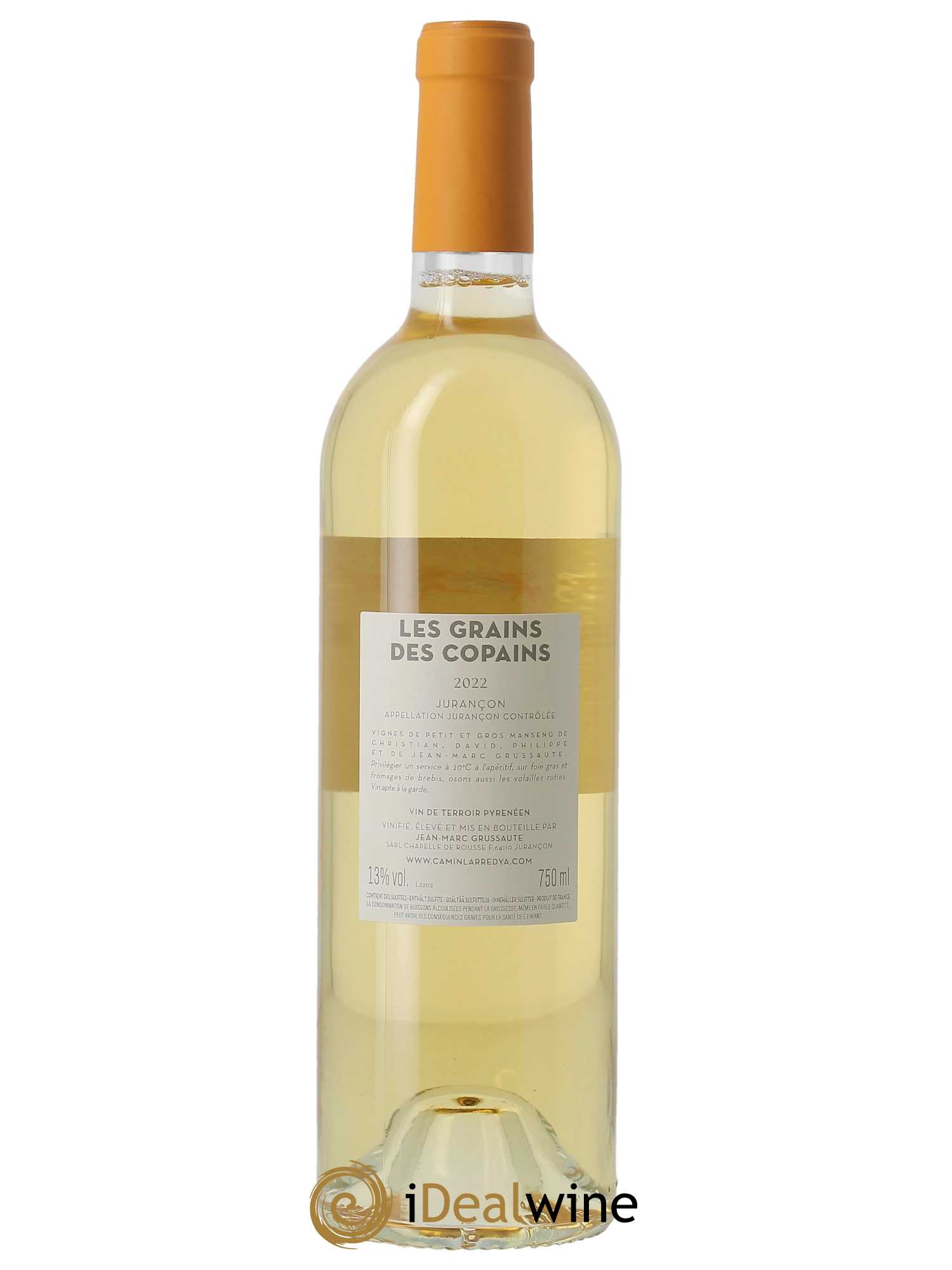 Jurançon Les Grains des Copains Camin Larredya 2022 - Lot of 1 bottle - 1