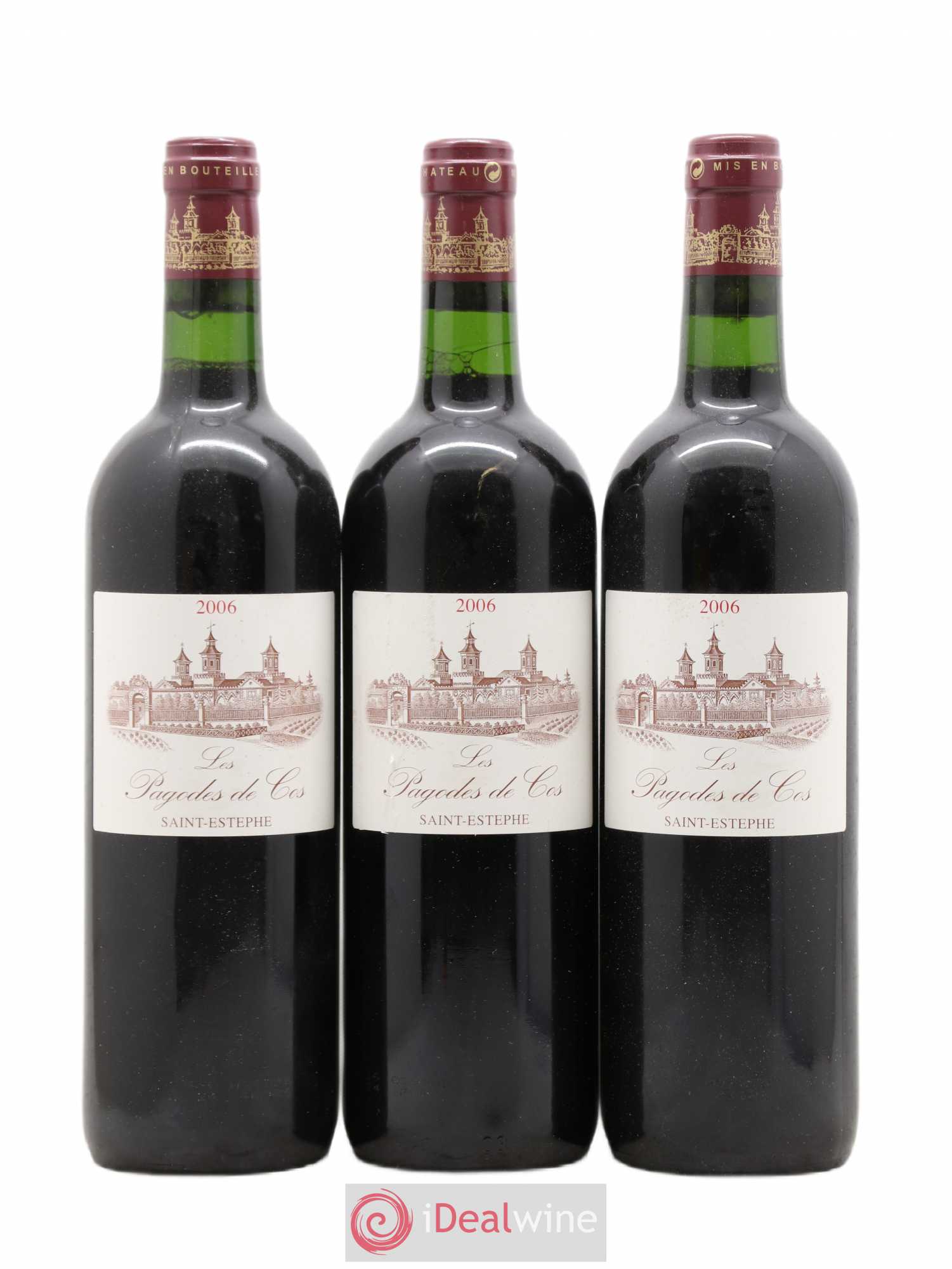 Les Pagodes de Cos Second Vin 2006 - Posten von 3 Flaschen - 0