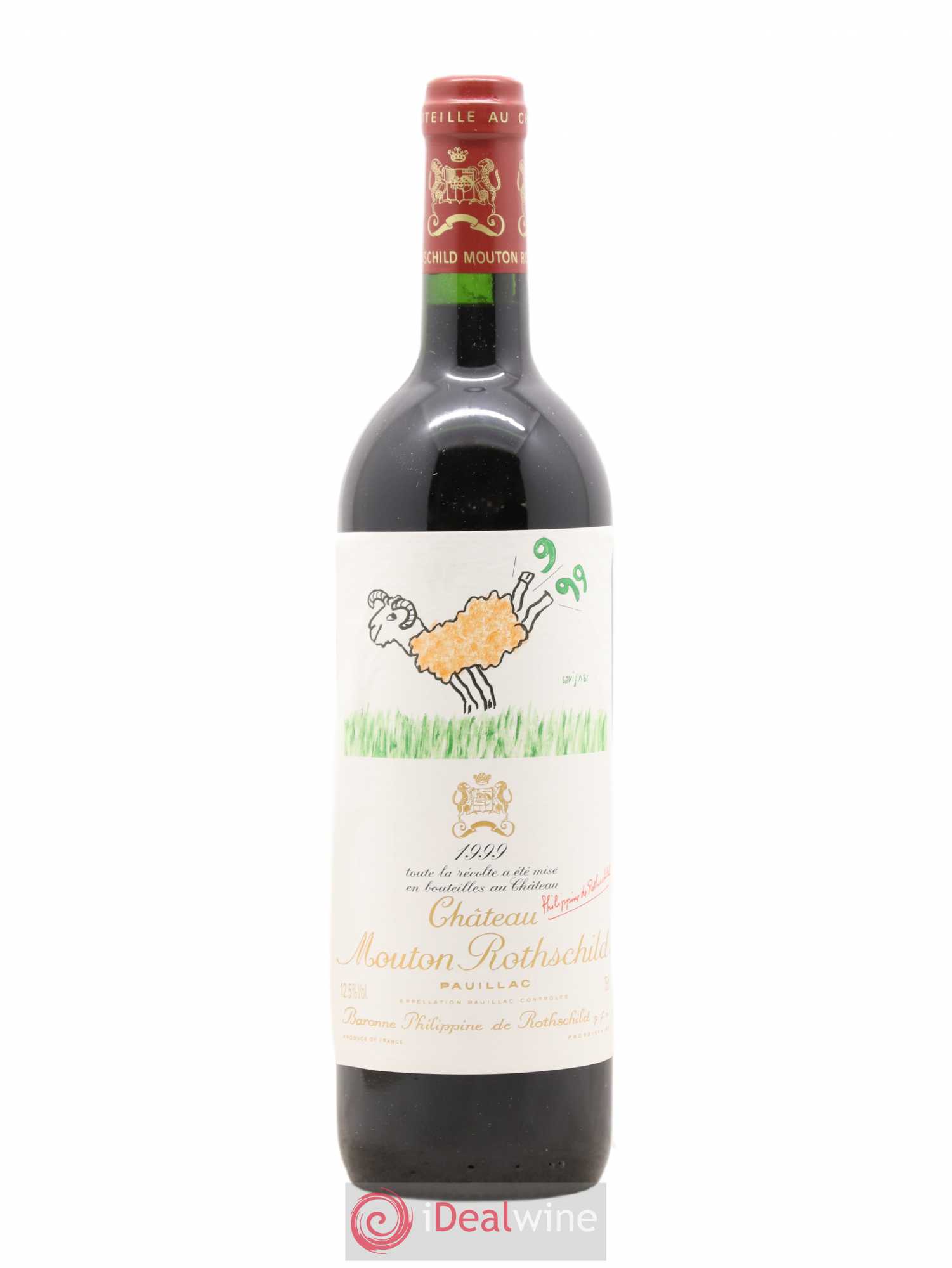 Château Mouton Rothschild 1er Grand Cru Classé 1999 - Lot de 1 bouteille - 0