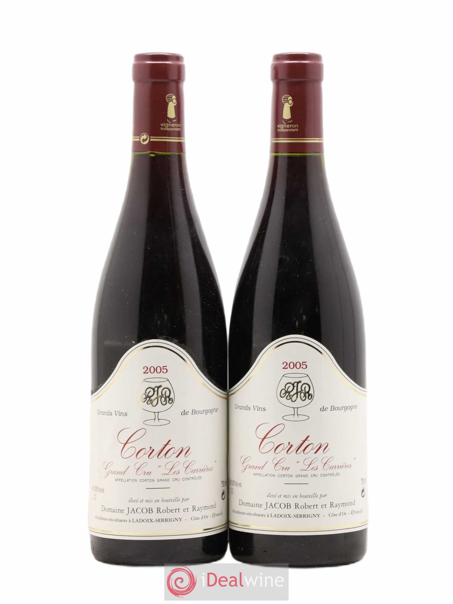 Corton Grand Cru Les Carrieres Domaine Jacob 2005 - Posten von 2 Flaschen - 0