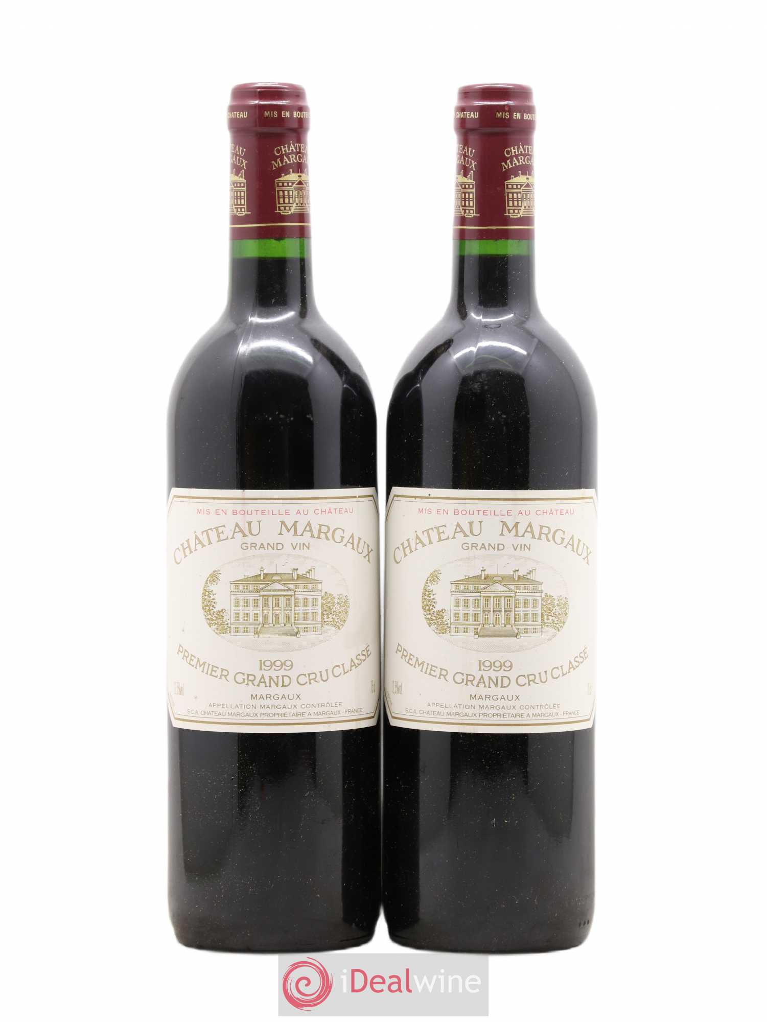 Château Margaux 1er Grand Cru Classé 1999 - Lot de 2 bouteilles - 0