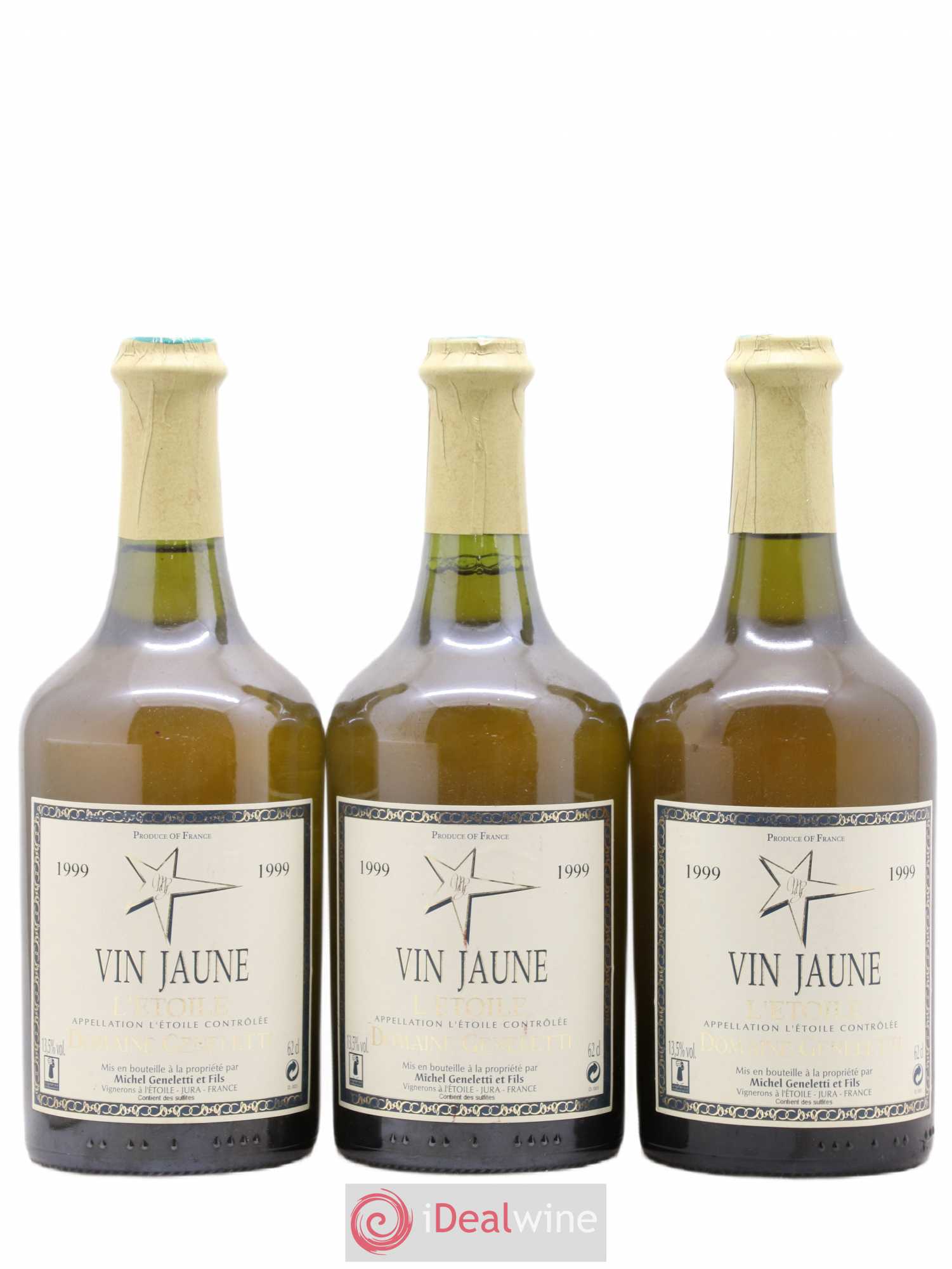 L'Etoile Vin Jaune Domaine Geneletti 1999 - Lot de 3 bouteilles - 0