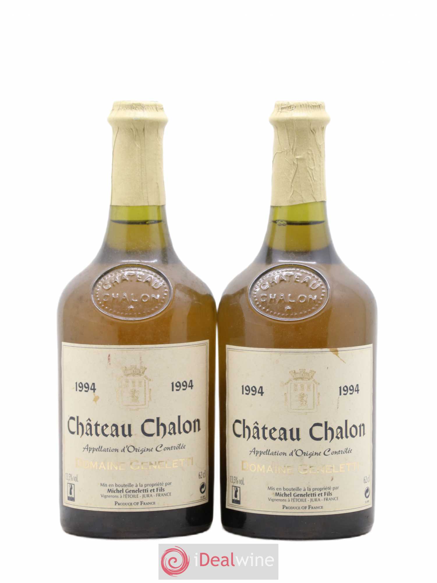Château-Chalon Domaine Geneletti 1994 - Lot de 2 bouteilles - 0