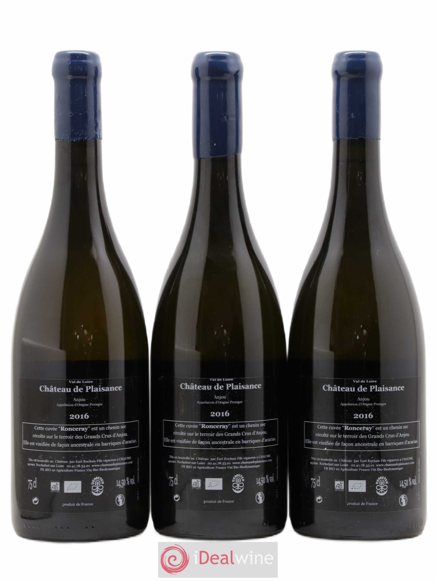 Anjou Ronceray Château de Plaisance L'autre 2016 - Lot de 3 bouteilles - 1