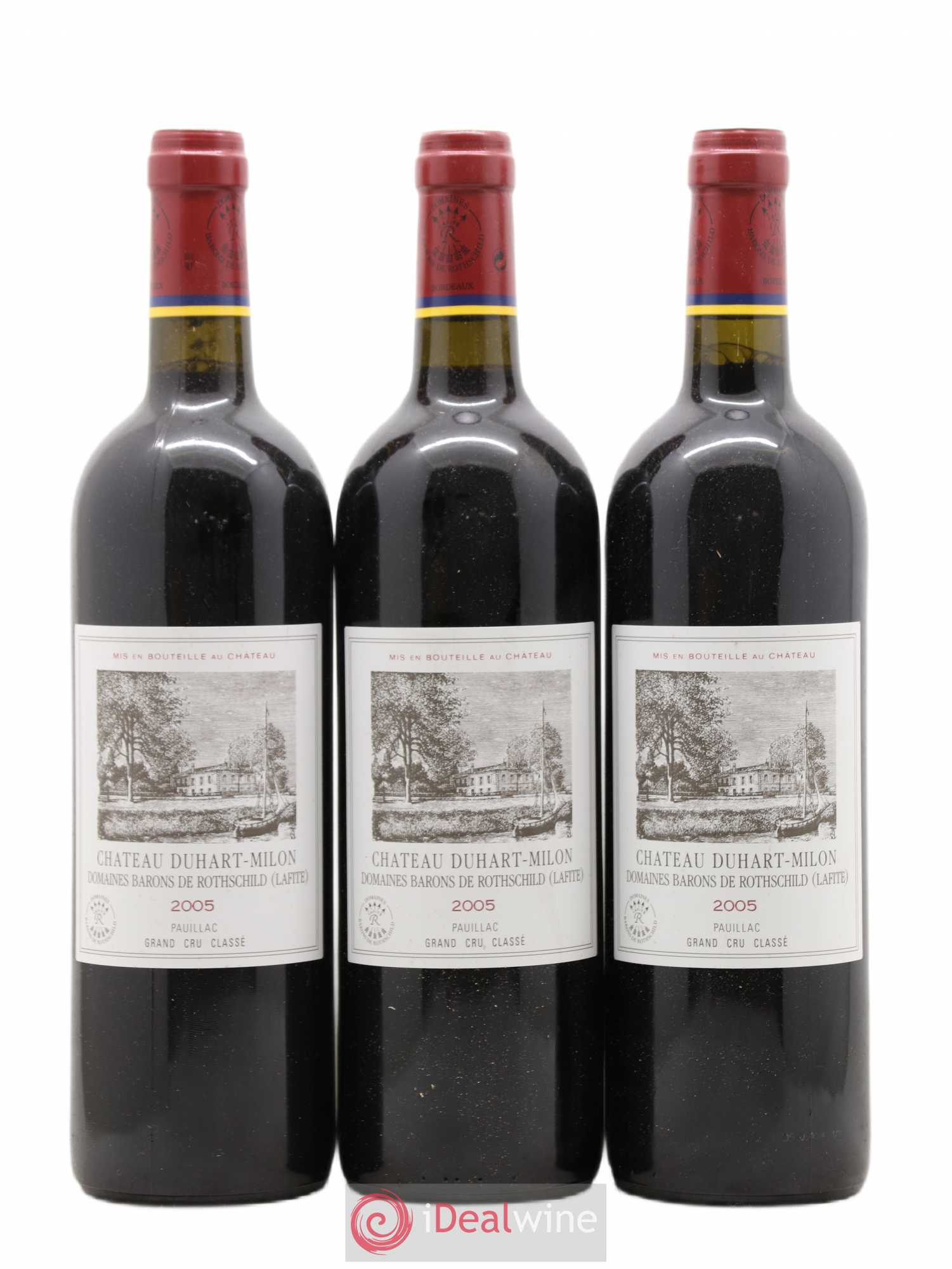 Château Duhart-Milon 4ème Grand Cru Classé 2005 - Lot de 3 bouteilles - 0