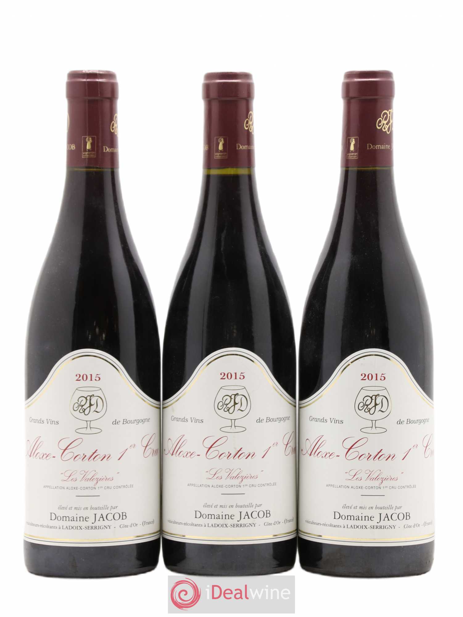 Aloxe-Corton 1er Cru Les Valozieres Domaine Jacob 2015 - Posten von 3 Flaschen - 0