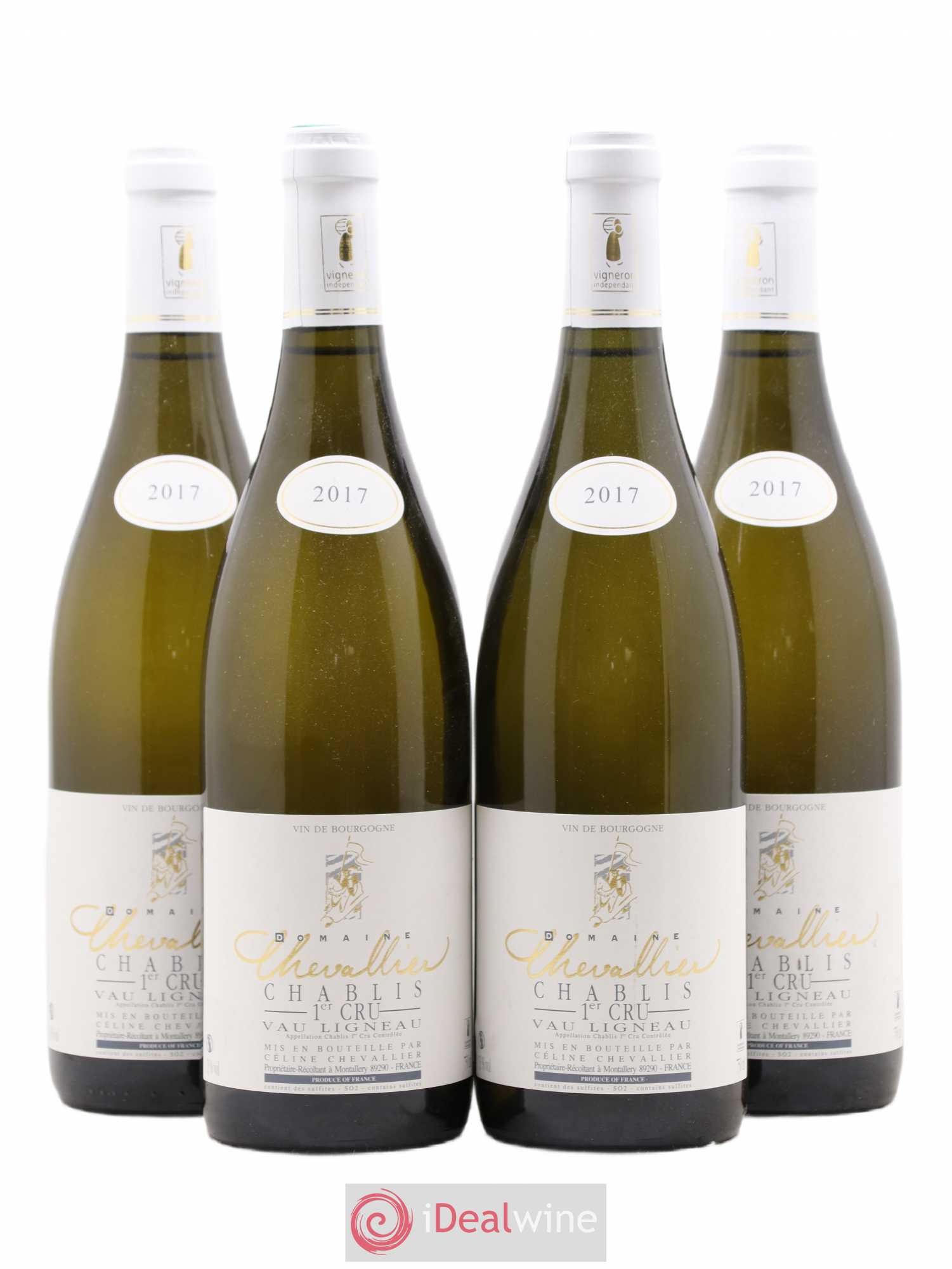 Chablis 1er Cru Vau Ligneau Domaine Chevalier 2017 - Posten von 4 Flaschen - 0