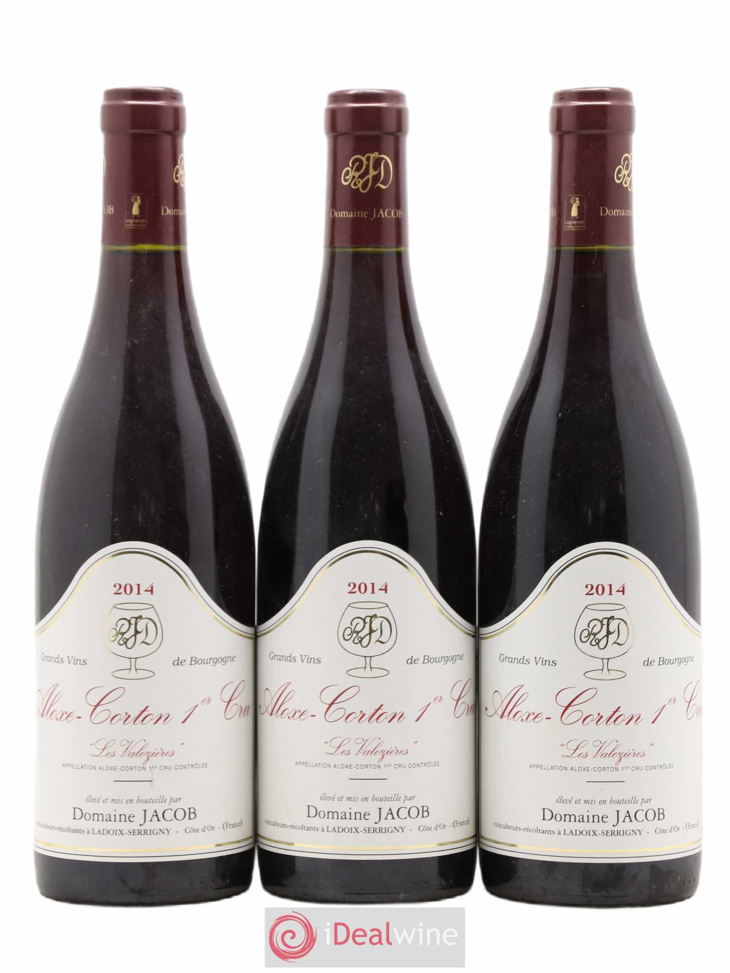 Aloxe-Corton 1er Cru Les Valozieres Domaine Jacob 2014 - Posten von 3 Flaschen - 0