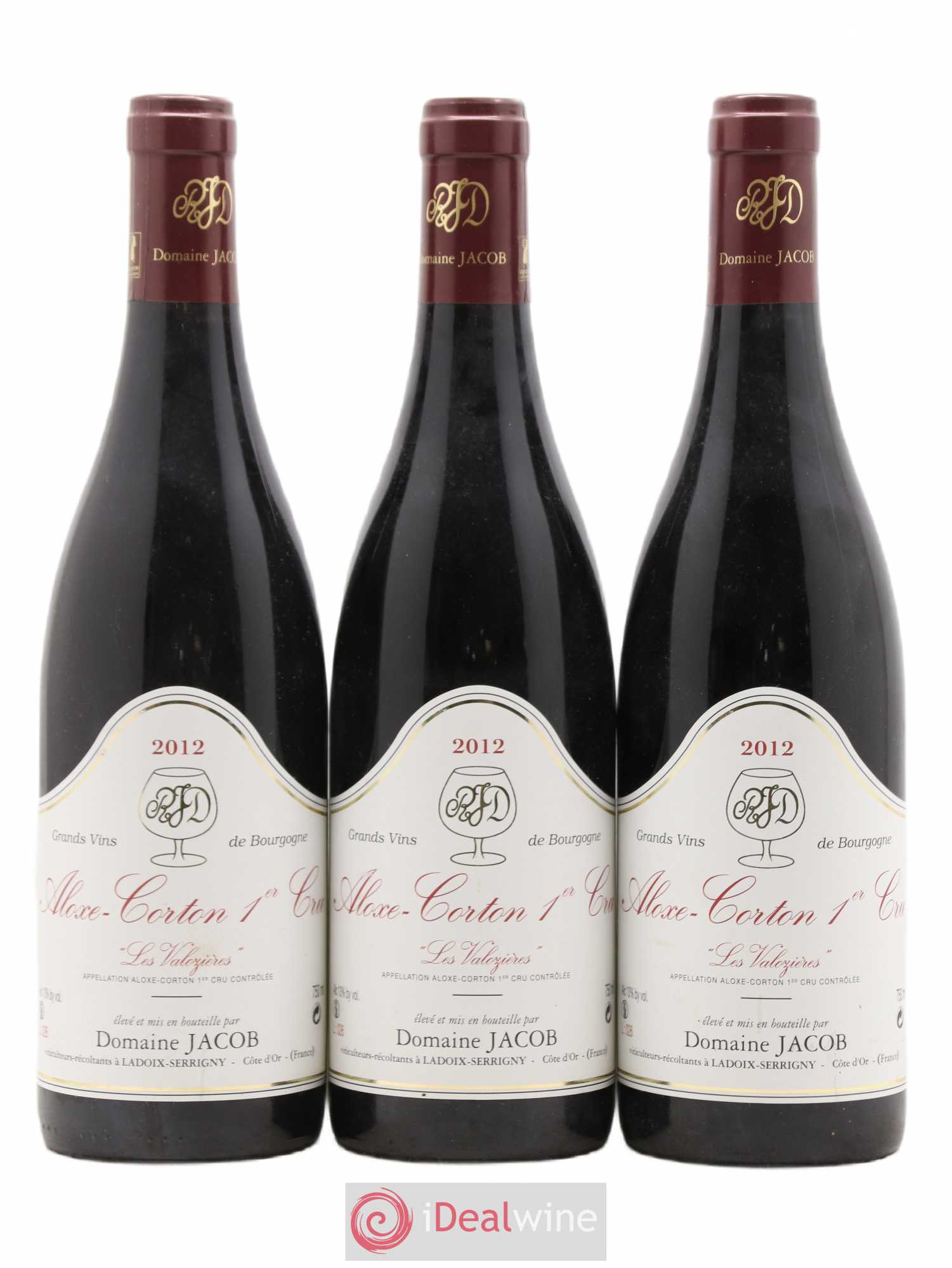 Aloxe-Corton 1er Cru Les Valozieres Domaine Jacob 2012 - Posten von 3 Flaschen - 0