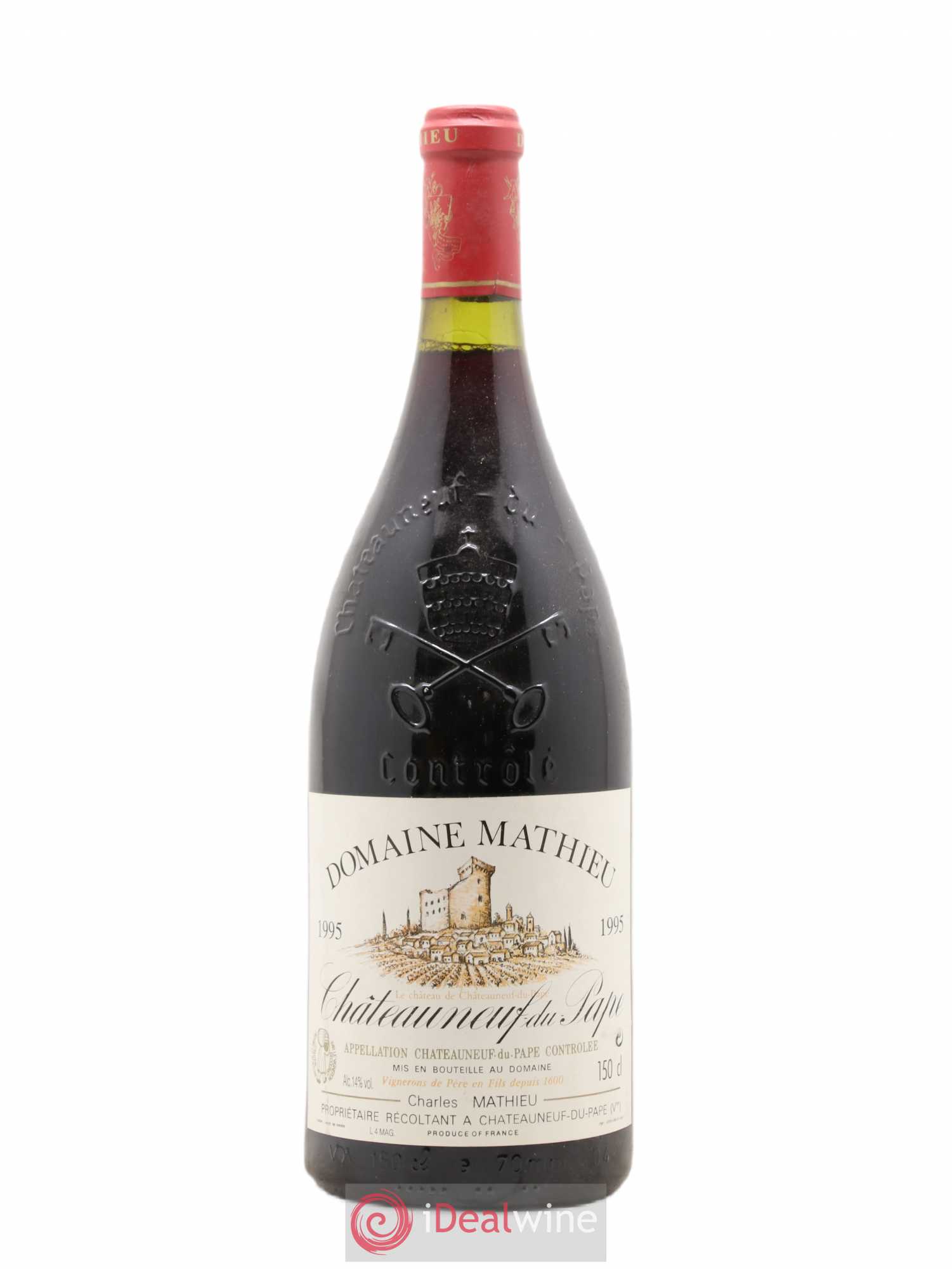 Châteauneuf-du-Pape Domaine Charles Mathieu 1995 - Lot de 1 magnum - 0