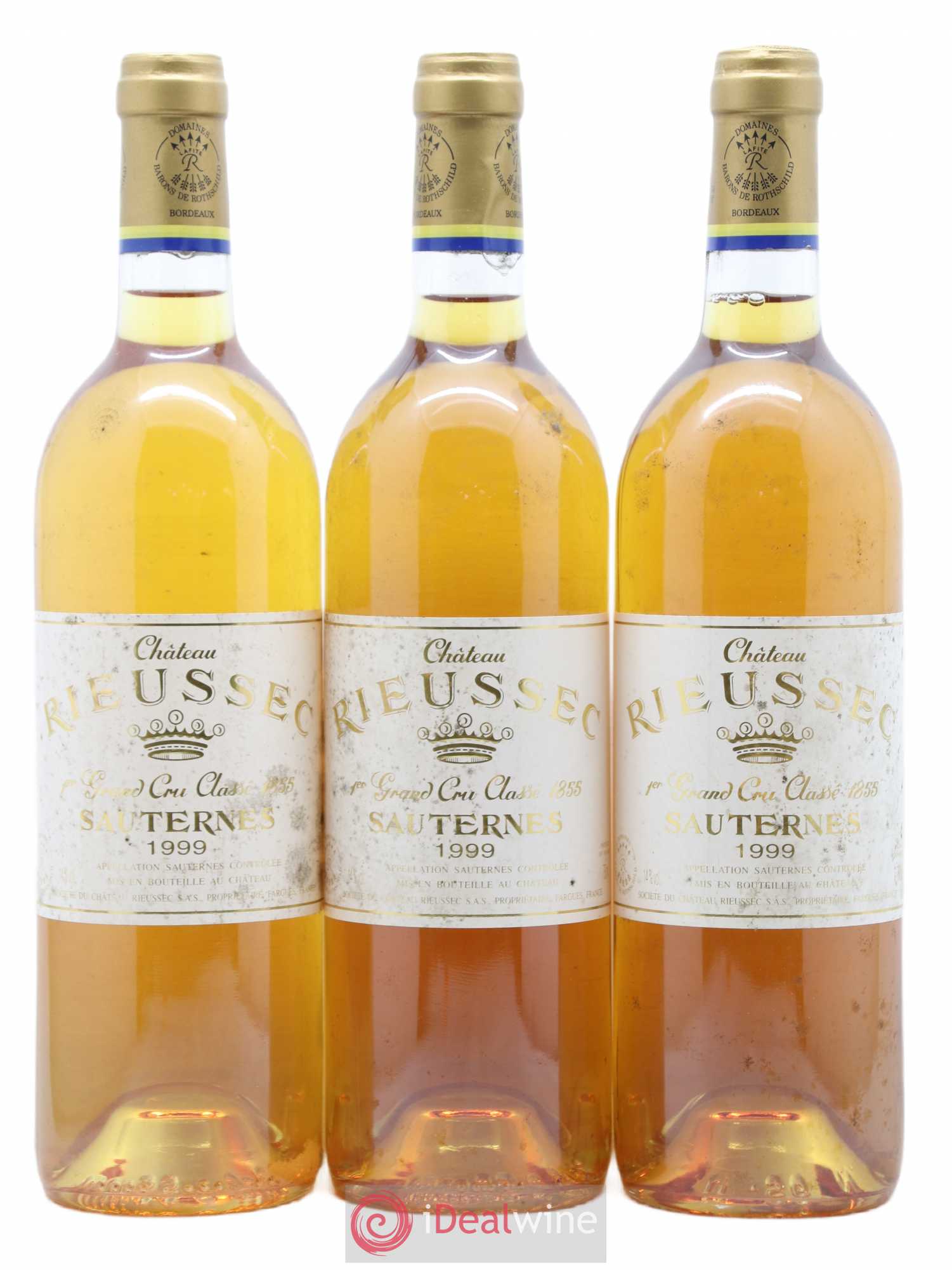 Château Rieussec 1er Grand Cru Classé 1999 - Lotto di 3 bottiglie - 0