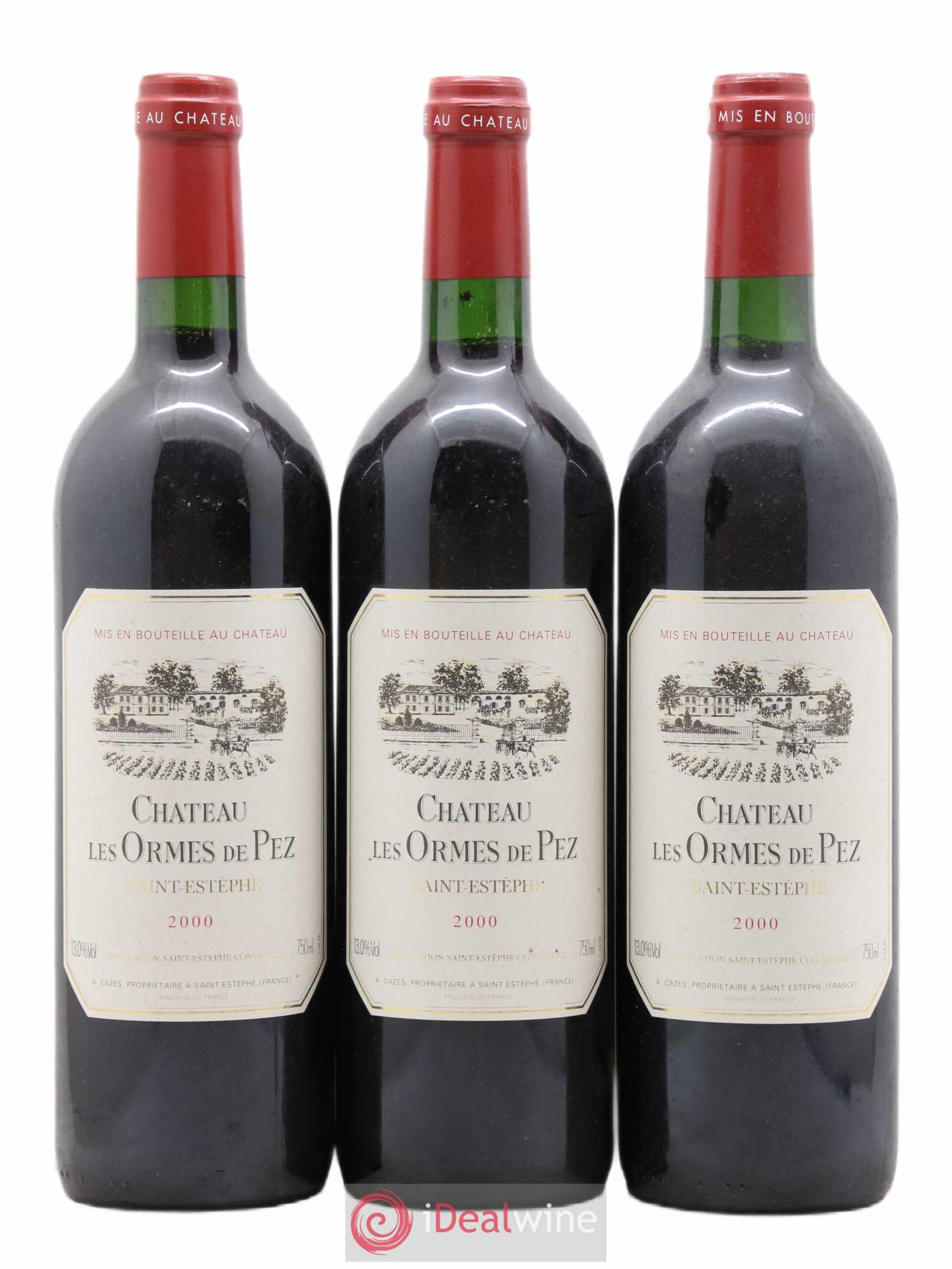 Château les Ormes de Pez 2000 - Lot de 3 bouteilles - 0