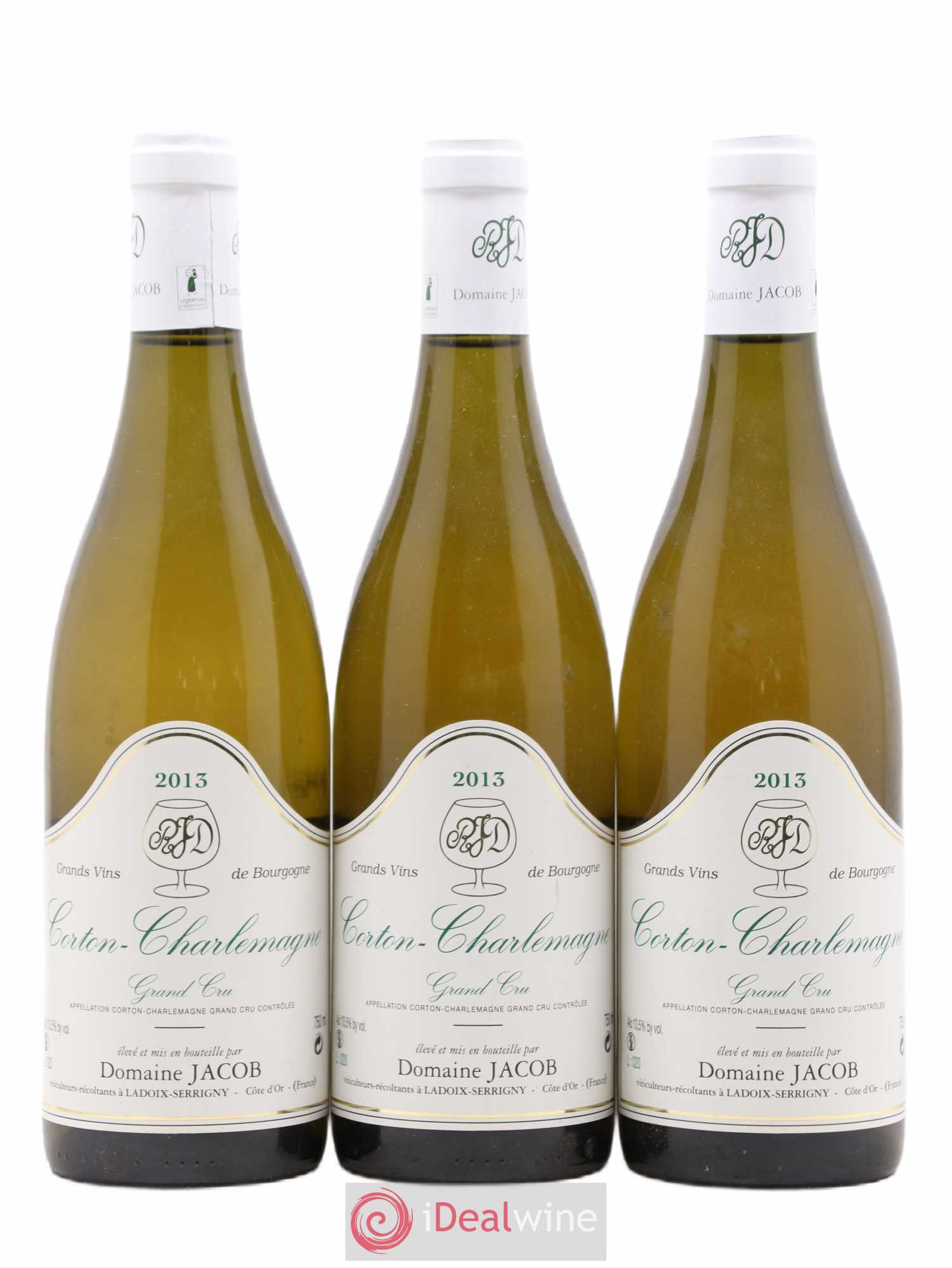 Corton-Charlemagne Grand Cru Domaine Jacob 2013 - Lot de 3 bouteilles - 0