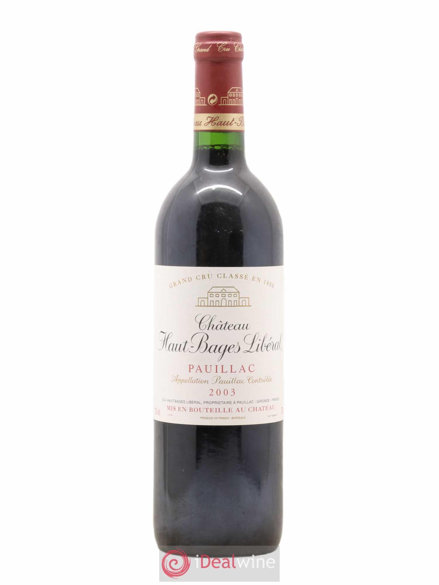 Château Haut Bages Libéral 5ème Grand Cru Classé 2003 - Lot de 1 bouteille - 0