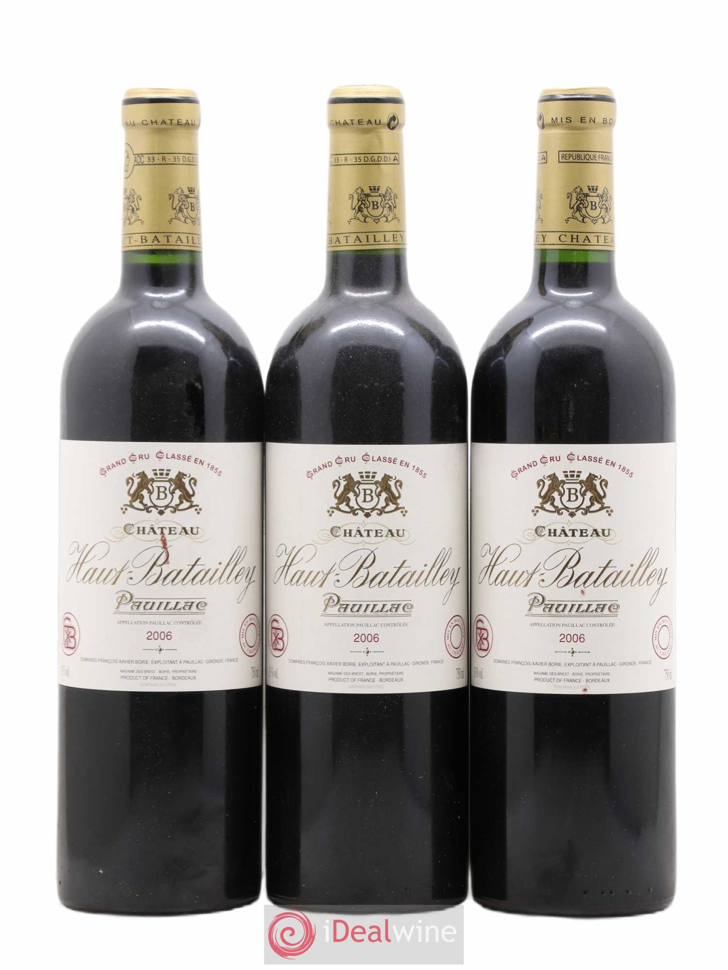 Château Haut Batailley 5ème Grand Cru Classé 2006 - Lot de 6 bouteilles - 1
