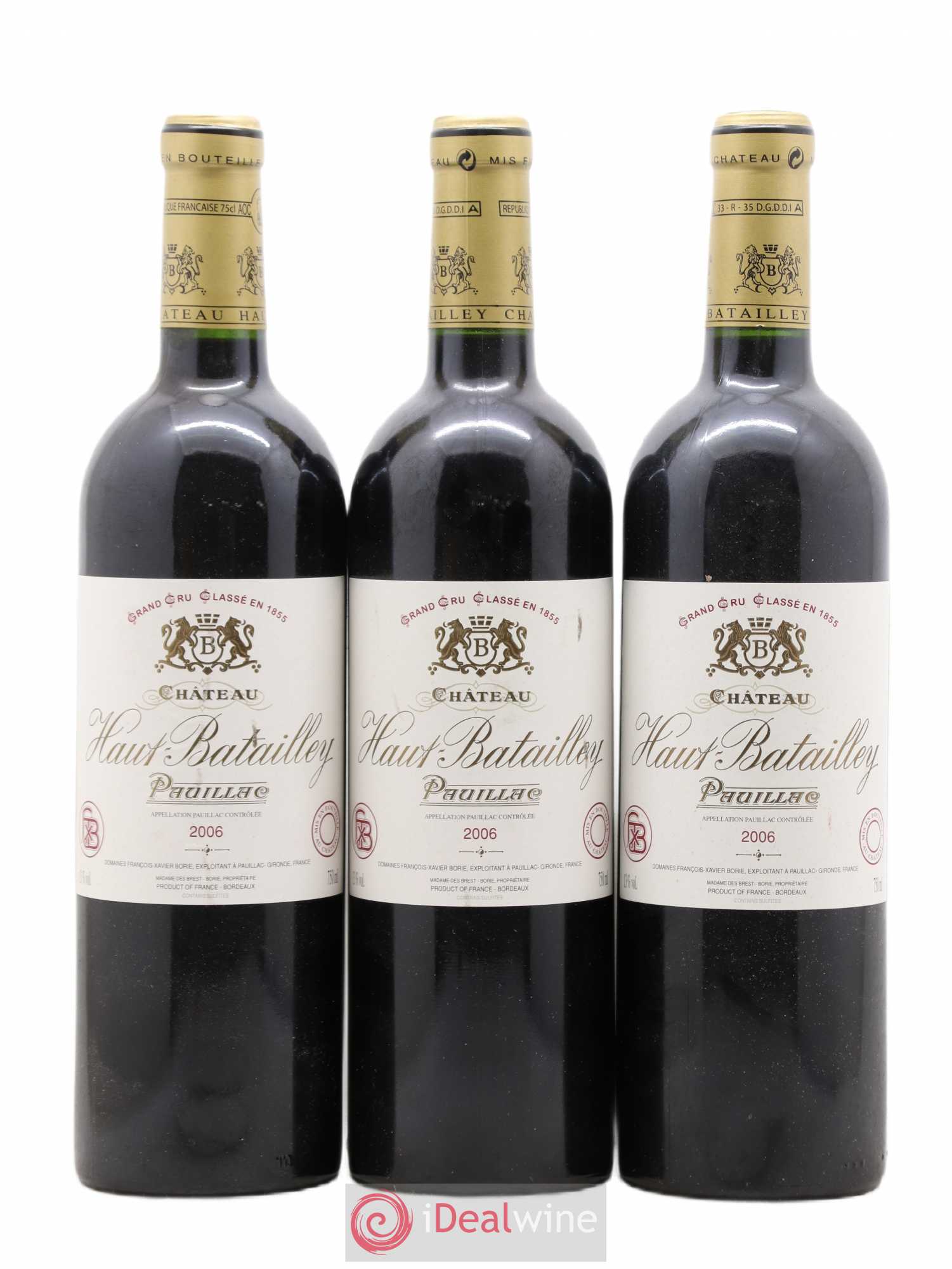 Château Haut Batailley 5ème Grand Cru Classé 2006 - Lot de 6 bouteilles - 2