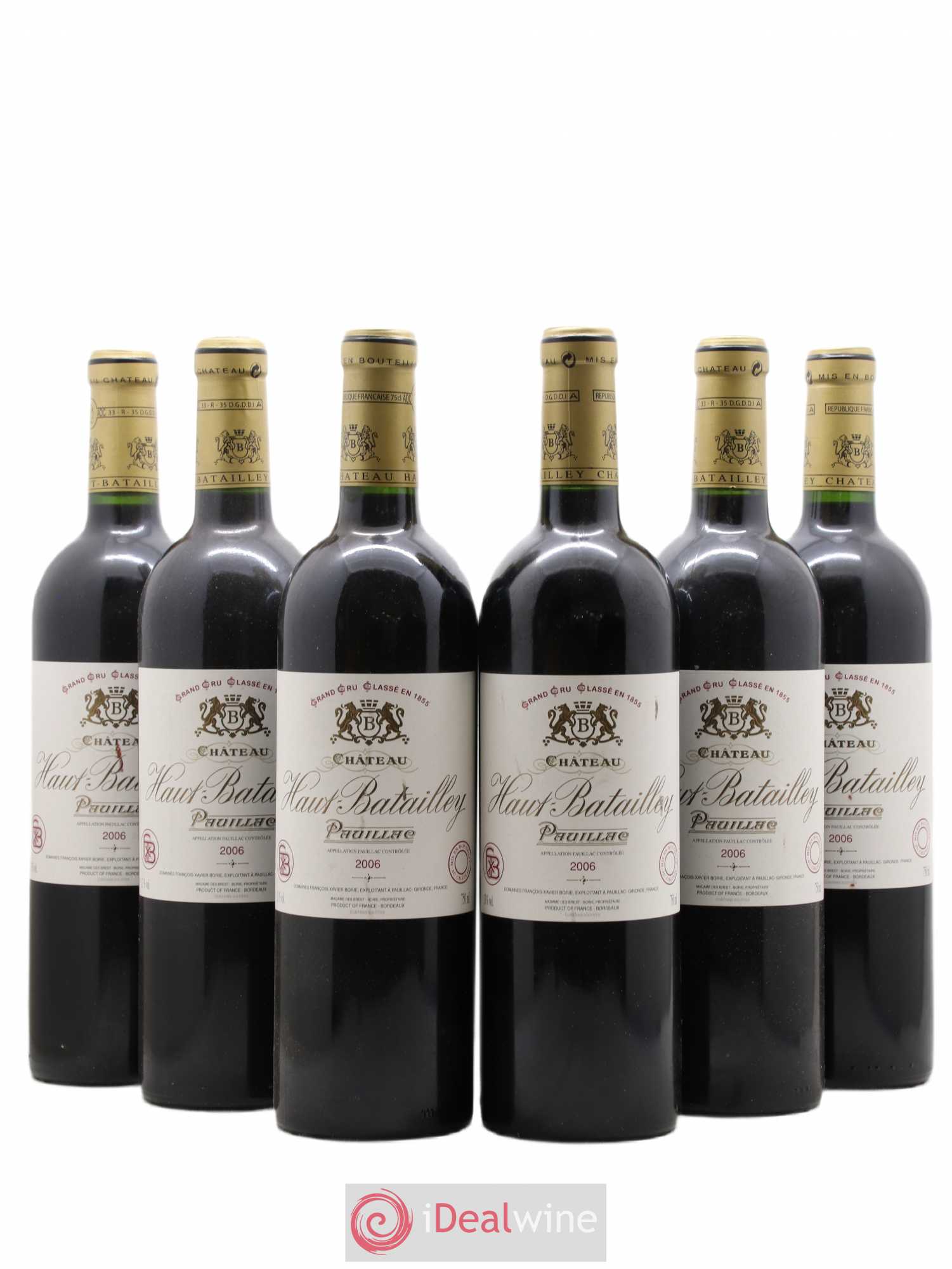 Château Haut Batailley 5ème Grand Cru Classé 2006 - Lot de 6 bouteilles - 0