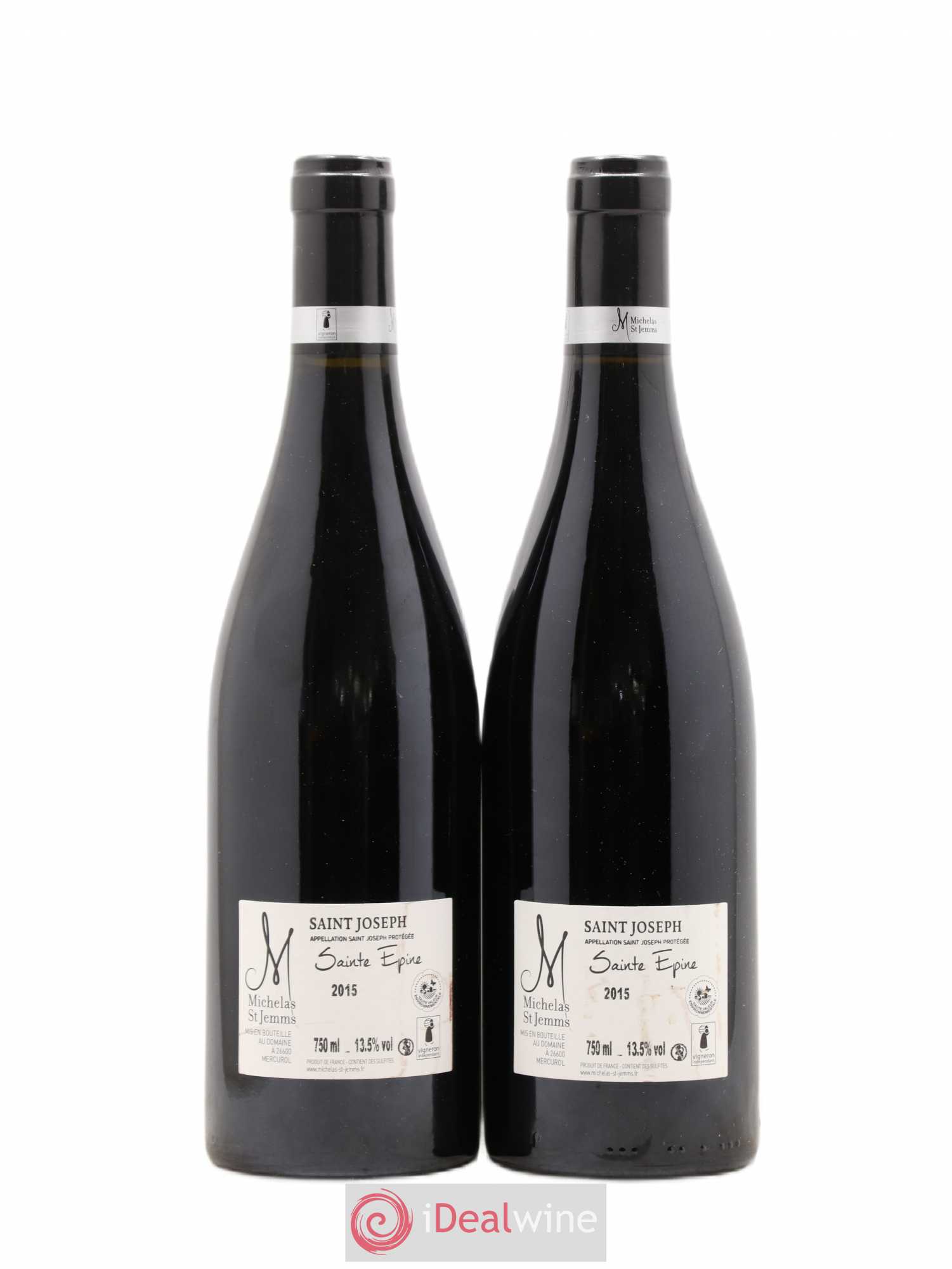 Saint-Joseph Sainte-Epine Domaine Michelas Jemms 2015 - Posten von 2 Flaschen - 1