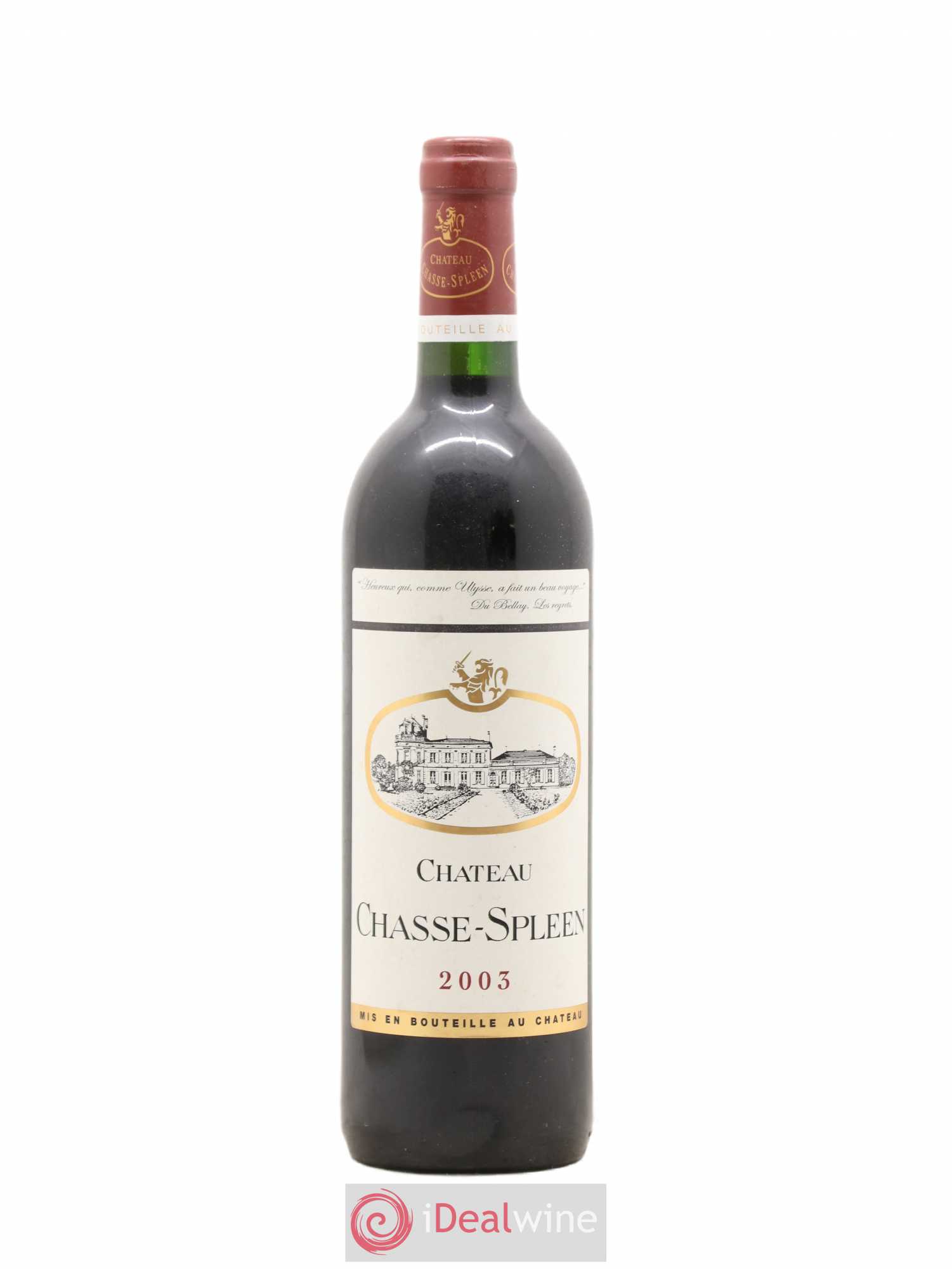 Château Chasse Spleen 2003 - Lot de 1 bouteille - 0
