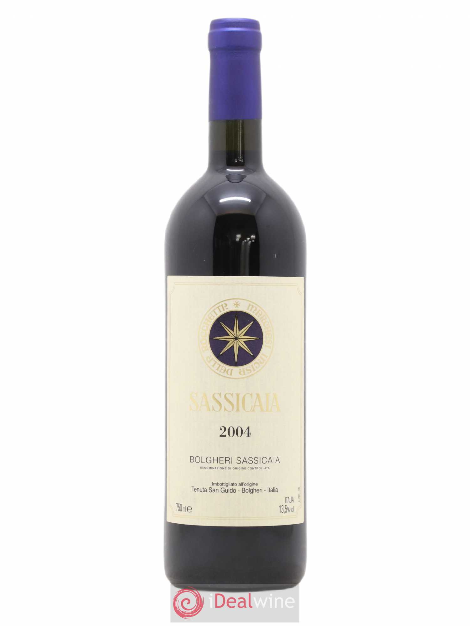 Bolgheri DOC Sassicaia Tenuta San Guido 2004 - Lot de 1 bouteille - 0