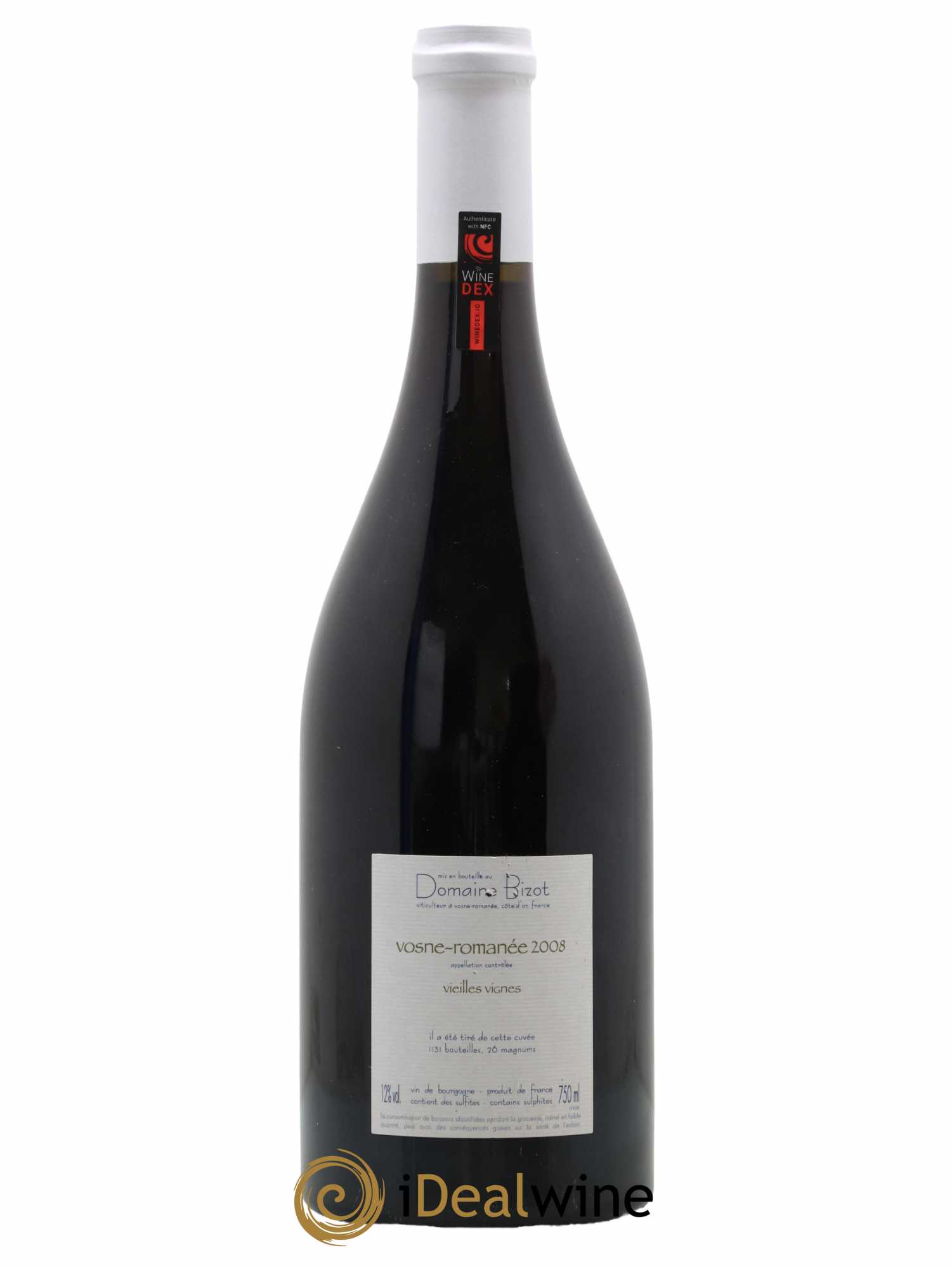 Vosne-Romanée Vieilles Vignes Bizot (Domaine) 2008 - Lot de 1 bouteille - 1