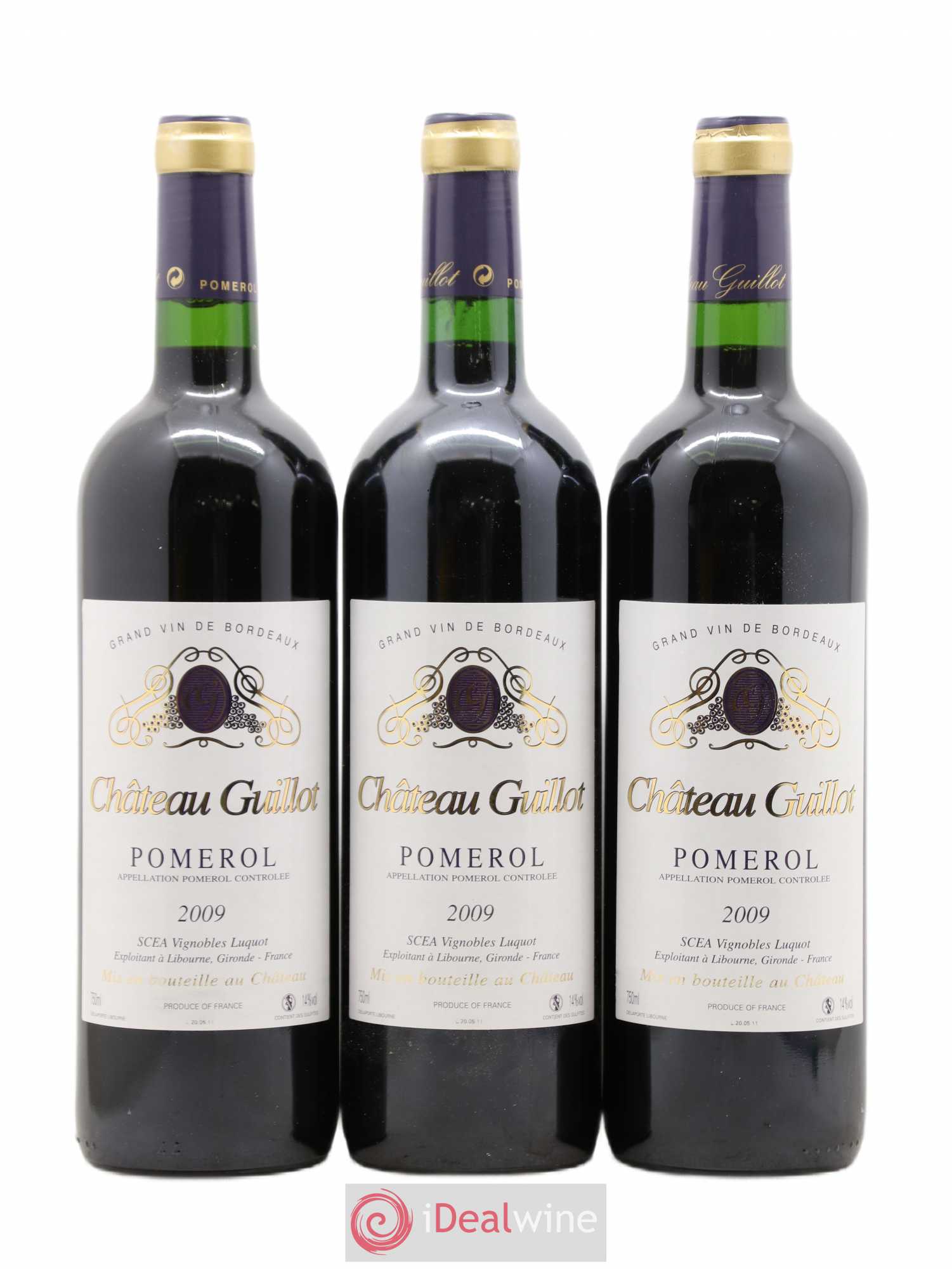 Château Guillot (sans prix de réserve) 2009 - Lot de 3 bouteilles - 0