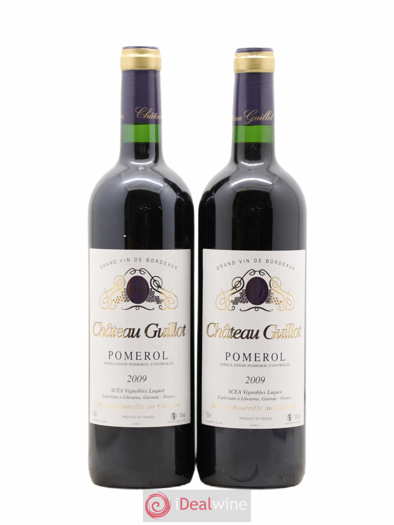 Château Guillot (sans prix de réserve) 2009 - Lot de 2 bouteilles - 0