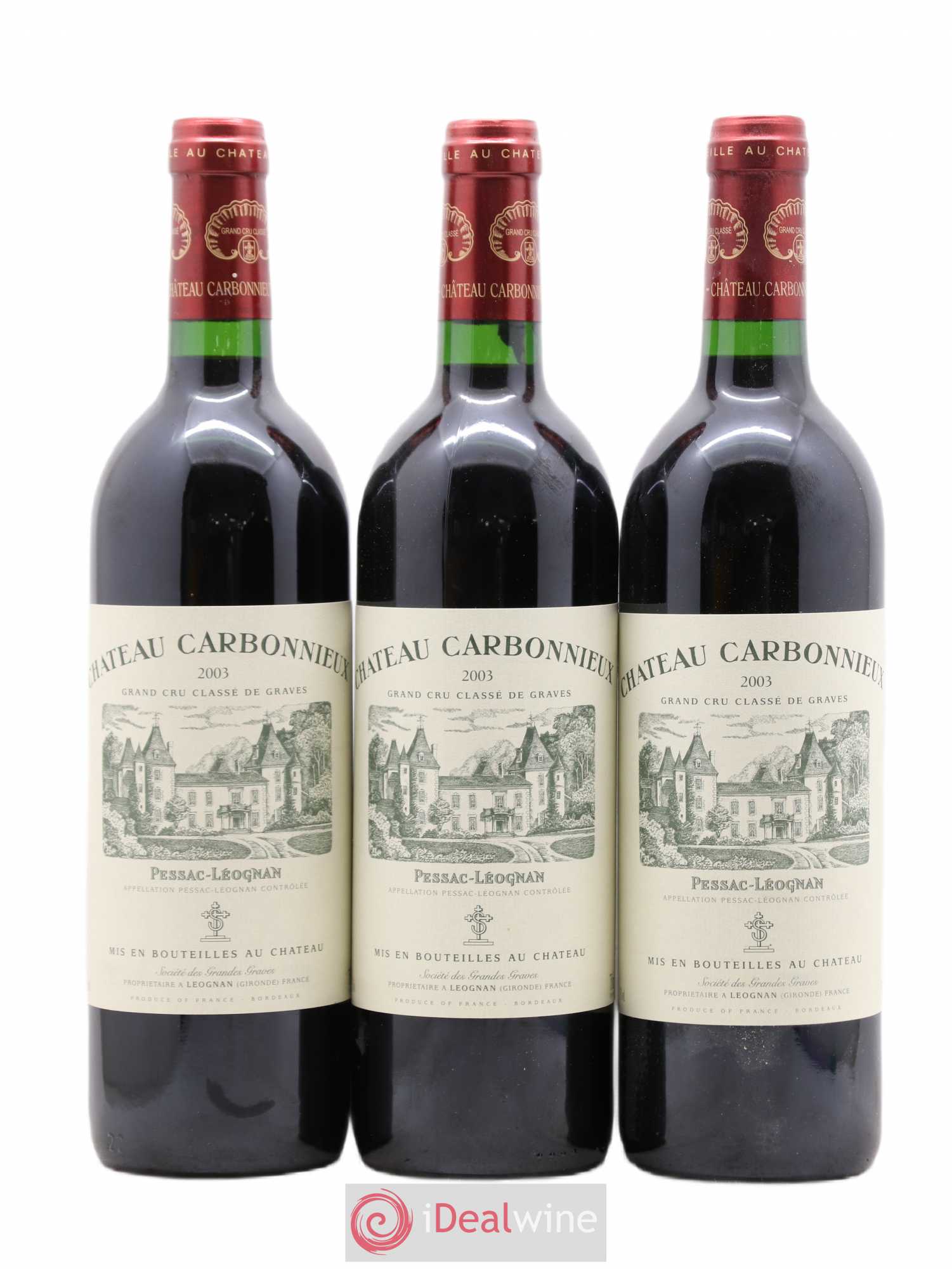 Château Carbonnieux Cru Classé de Graves 2003 - Lot de 6 bouteilles - 2