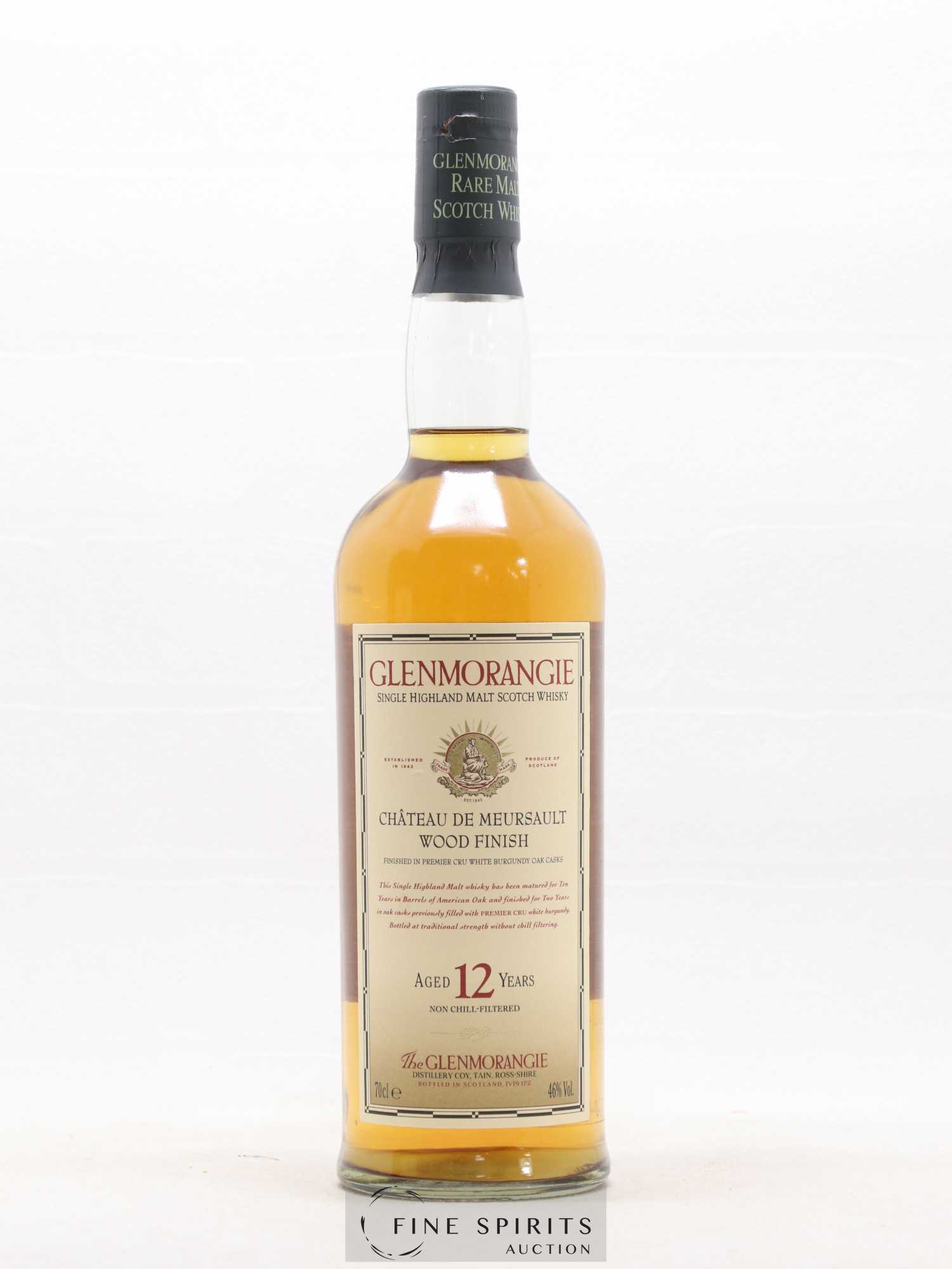 Glenmorangie 12 years Of. Château De Meursault Wood Finish Non Chill-Filtered - Lot de 1 bouteille - 1