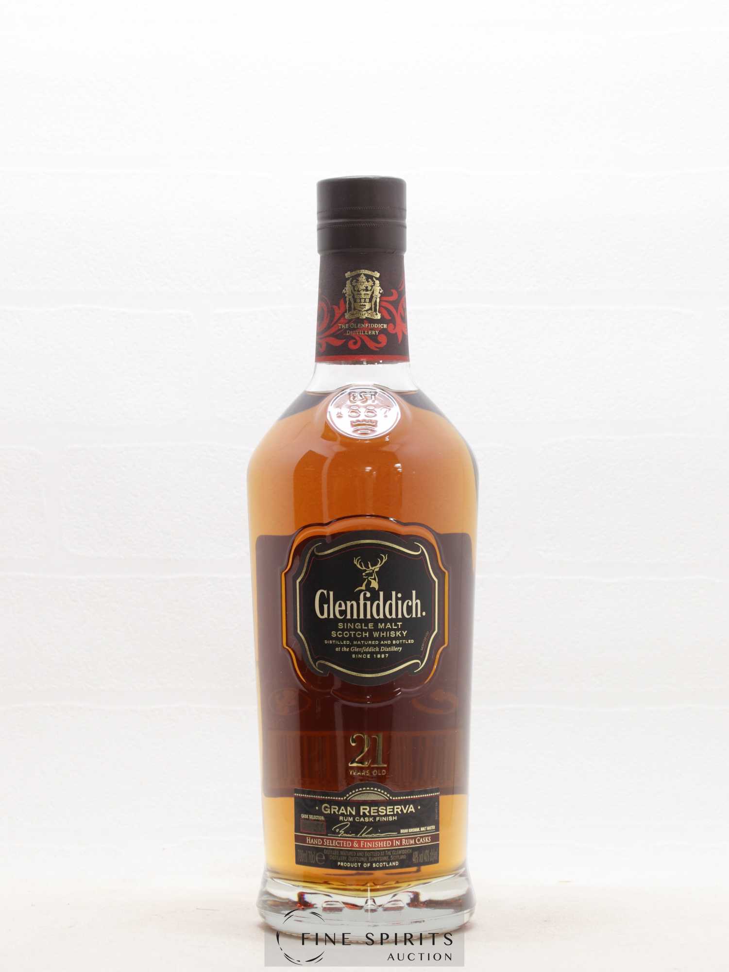 Glenfiddich 21 years Of. Rum Cask Finish - Cask n°31 Gran Reserva - Lot de 1 bouteille - 1