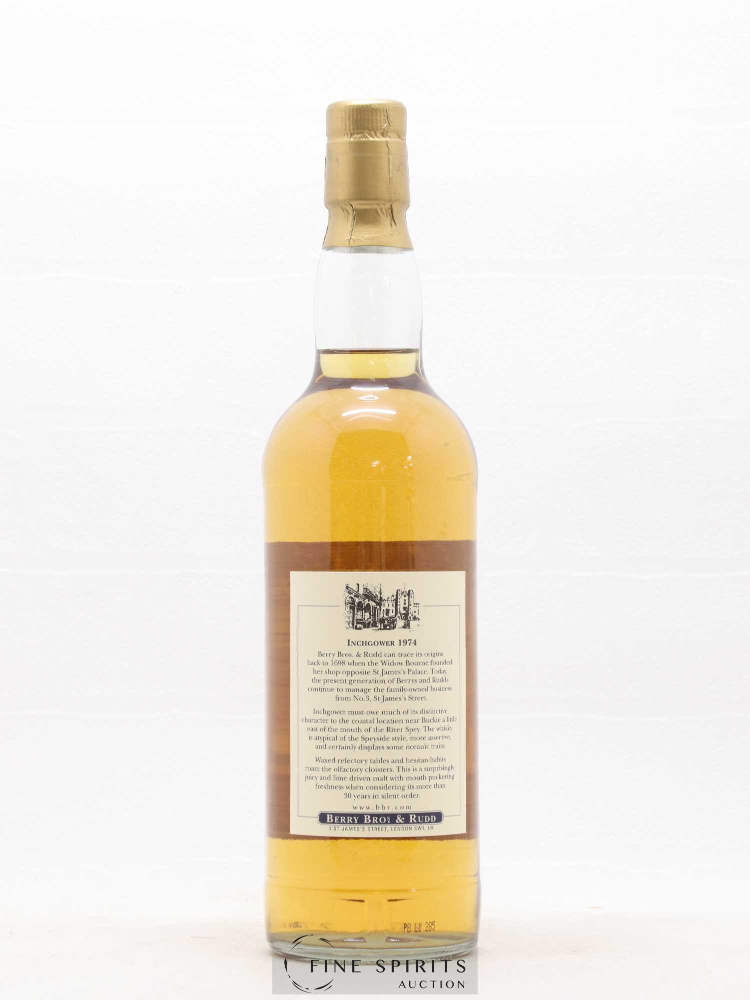 Inchgower 1974 Berry Bros & Rudd Cask n°BBR877 - bottled 2006 Berry's Own Selection - Lot of 1 bottle - 1