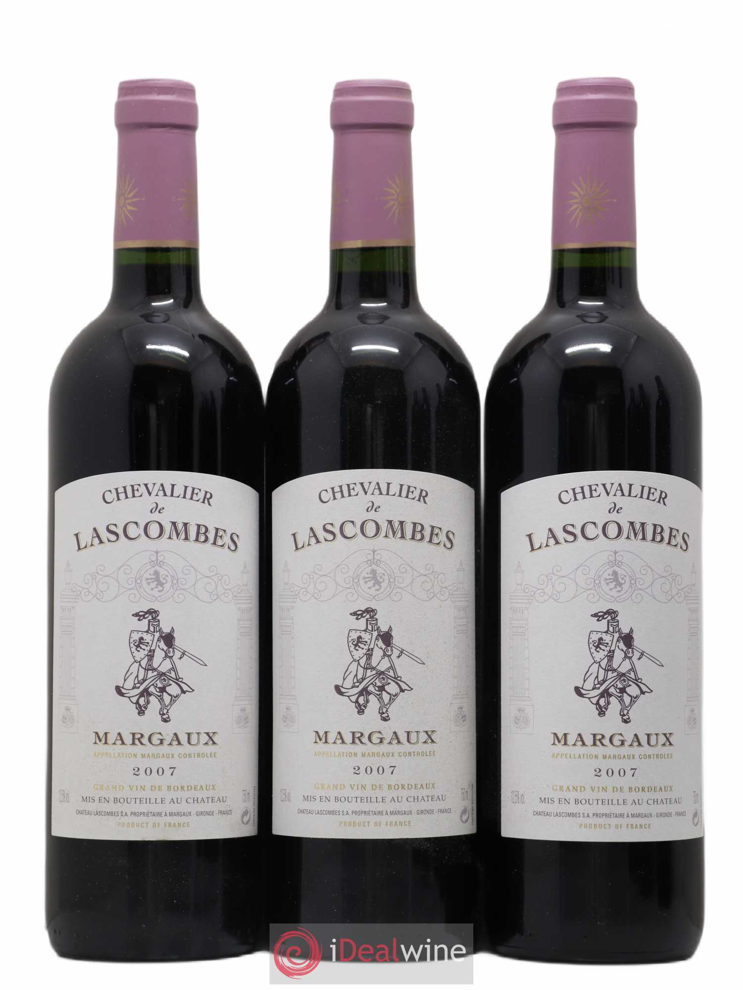 Chevalier de Lascombes Second Vin 2007 - Lot de 6 bouteilles - 1