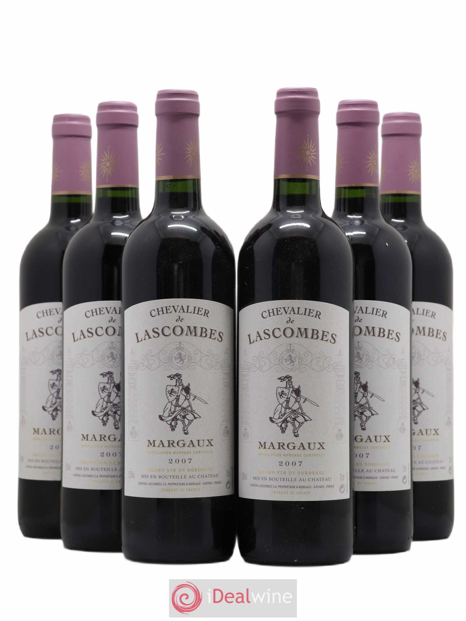 Chevalier de Lascombes Second Vin 2007 - Lot de 6 bouteilles - 0