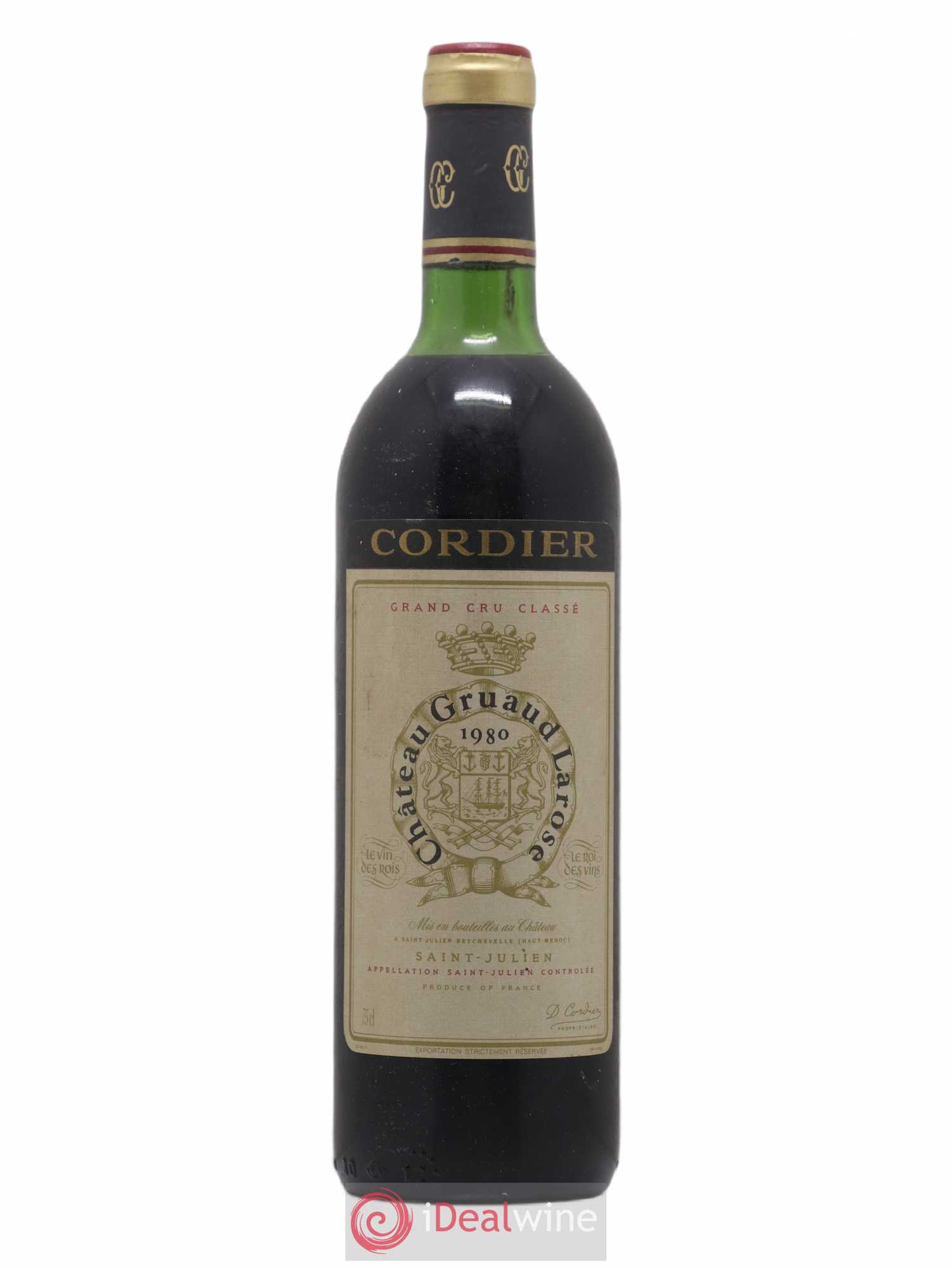 Château Gruaud Larose 2ème Grand Cru Classé 1980 - Lot de 1 bouteille - 0