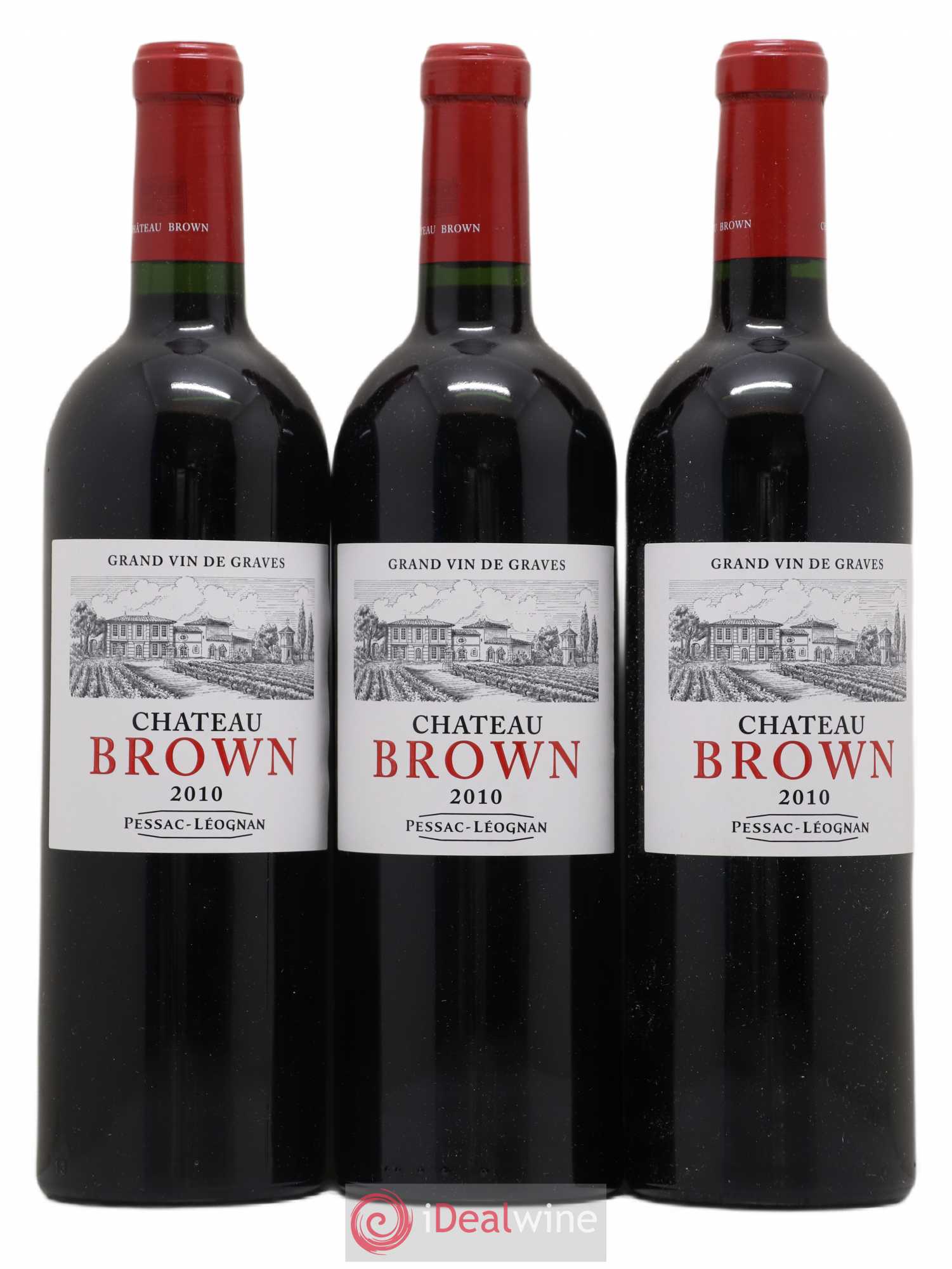 Château Brown 2010 - Lot de 3 bouteilles - 0