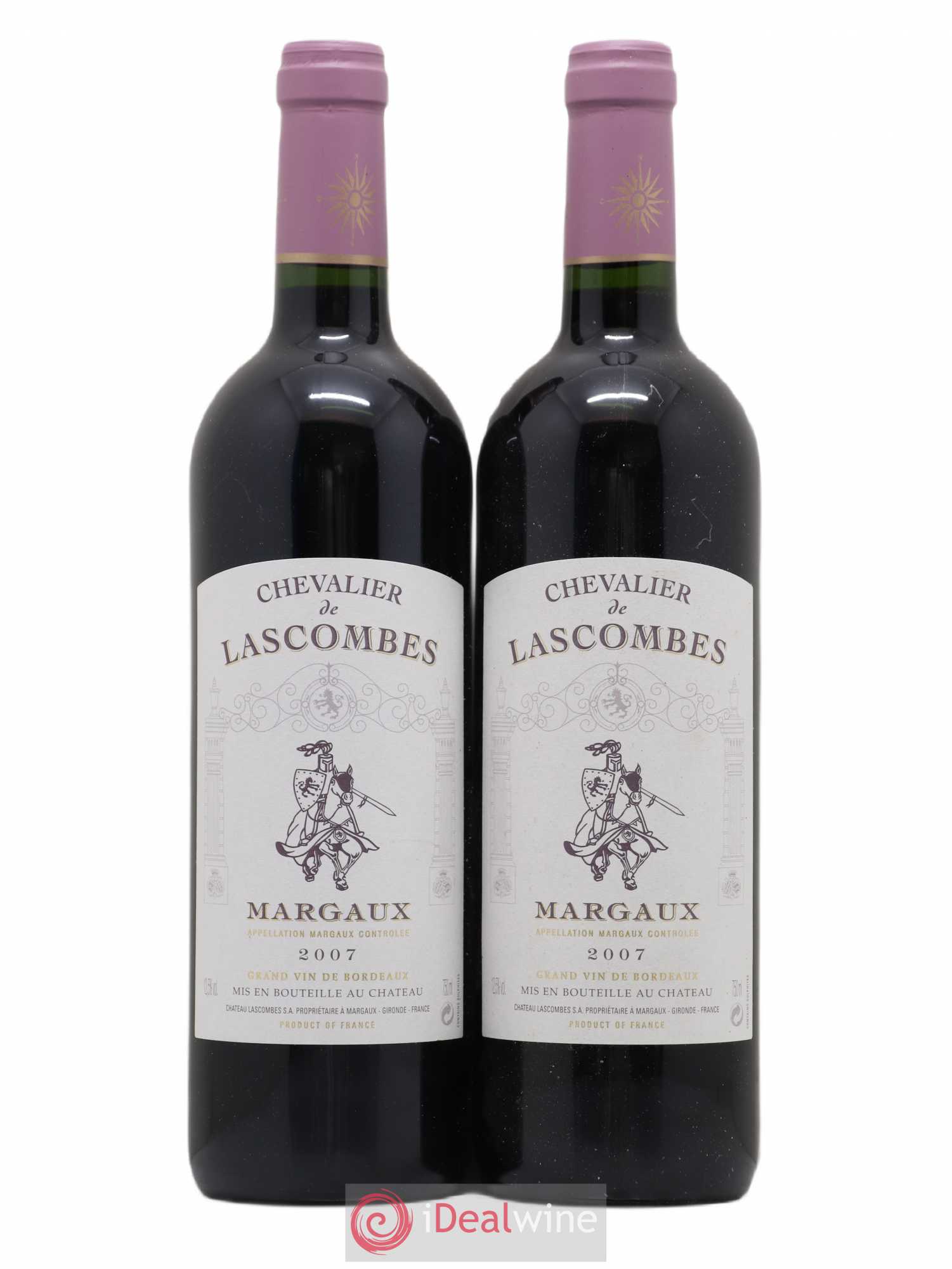 Chevalier de Lascombes Second Vin 2007 - Lot de 2 bouteilles - 0