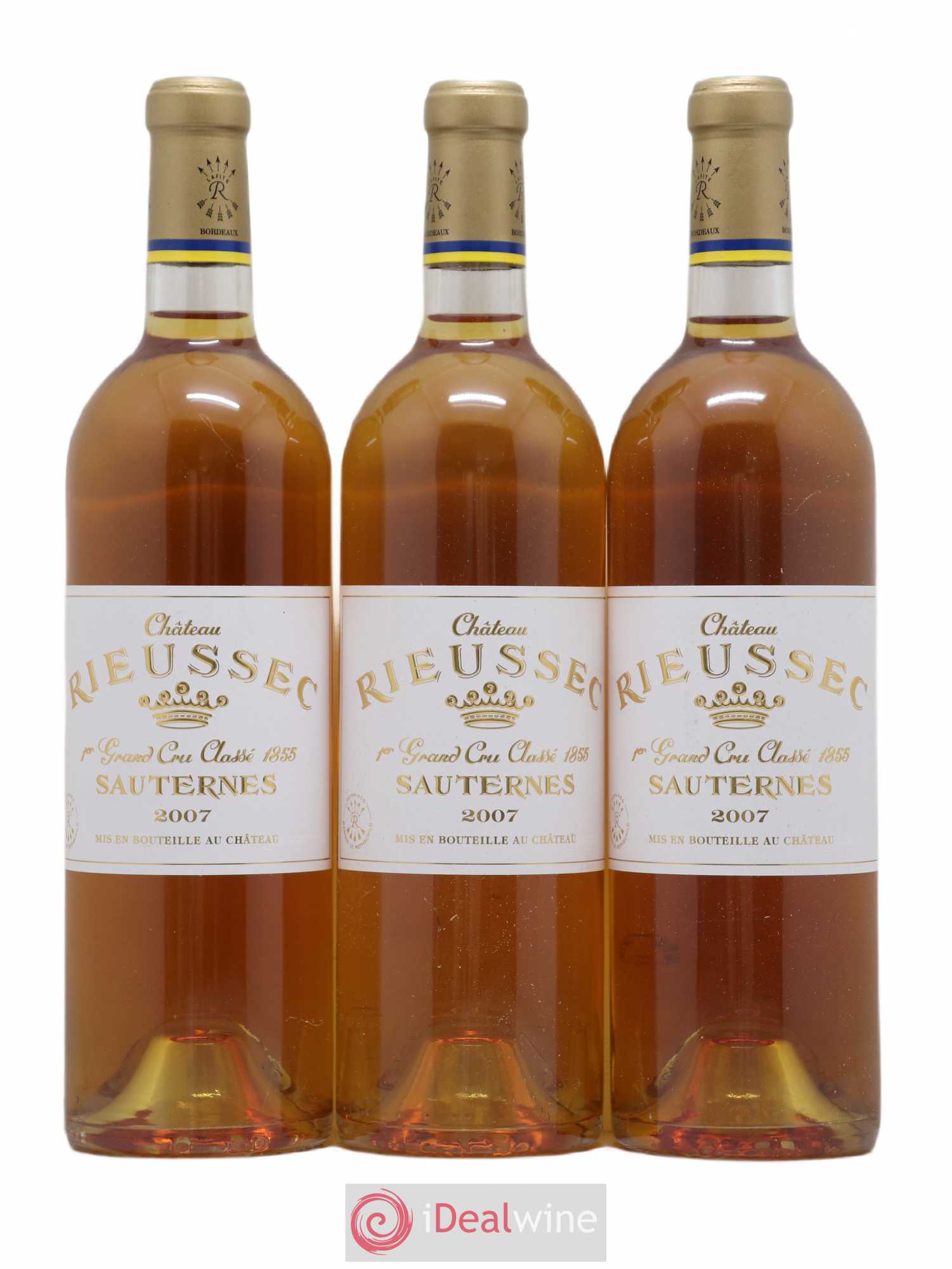 Château Rieussec 1er Grand Cru Classé 2007 - Lotto di 3 bottiglie - 0